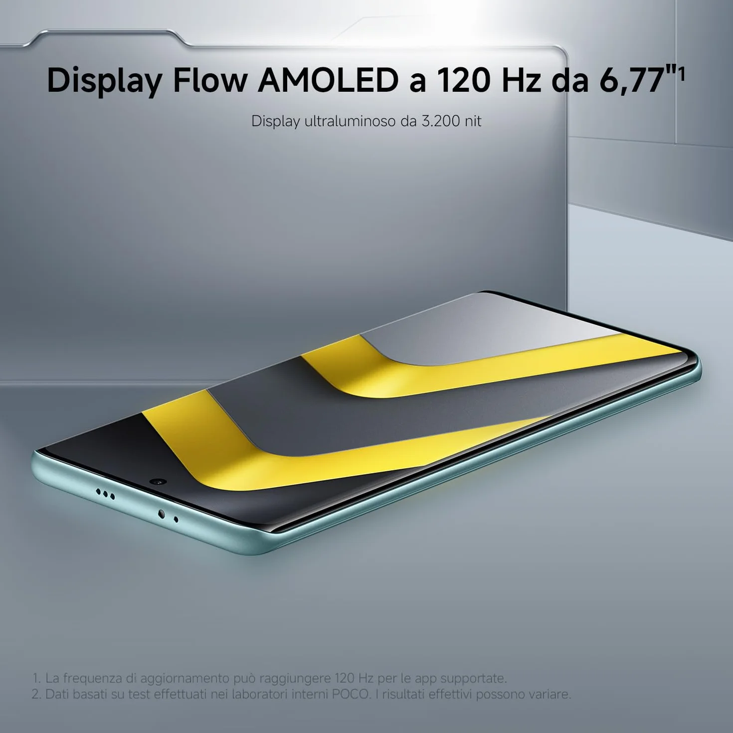 XIAOMI POCO M8 5G, Smartphone 8+256GB, Display AMOLED FIoW 6,77" 120Hz, Snapdragon® 6 Gen 3, Doppia fotocamera AI 50MP, Design curvo 3D da 7,35 mm, Nero, Garanzia 2 anni, Caricatore non incluso