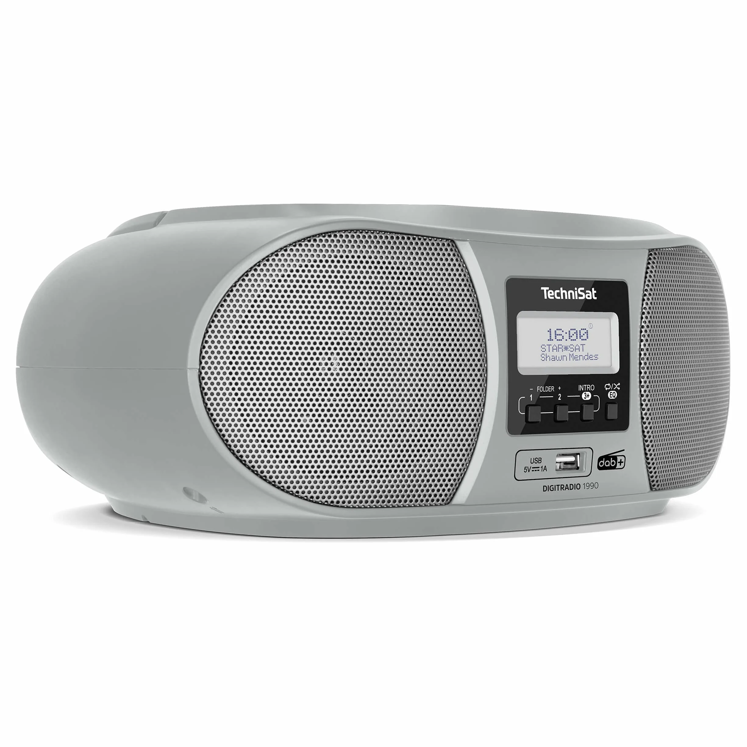 TechniSat DIGITRADIO 1990 Radio DAB+/FM Lettore CD Stereo Bluetooth Argento