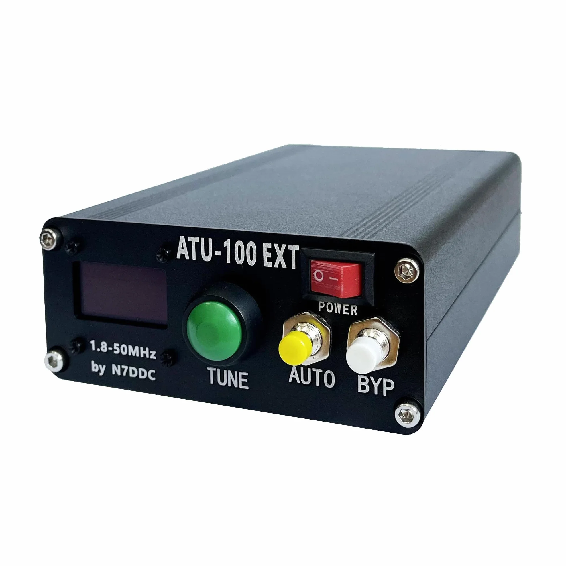 MALAHIT ATU-100 EXT Sintonizzatore antenna 1.8-50MHz atu100 by N7DDC 7x7 0.96 pollici OLED 3.2 Firmware programmato con alloggiamento assemblato macchina con cavo USB (senza batteria)