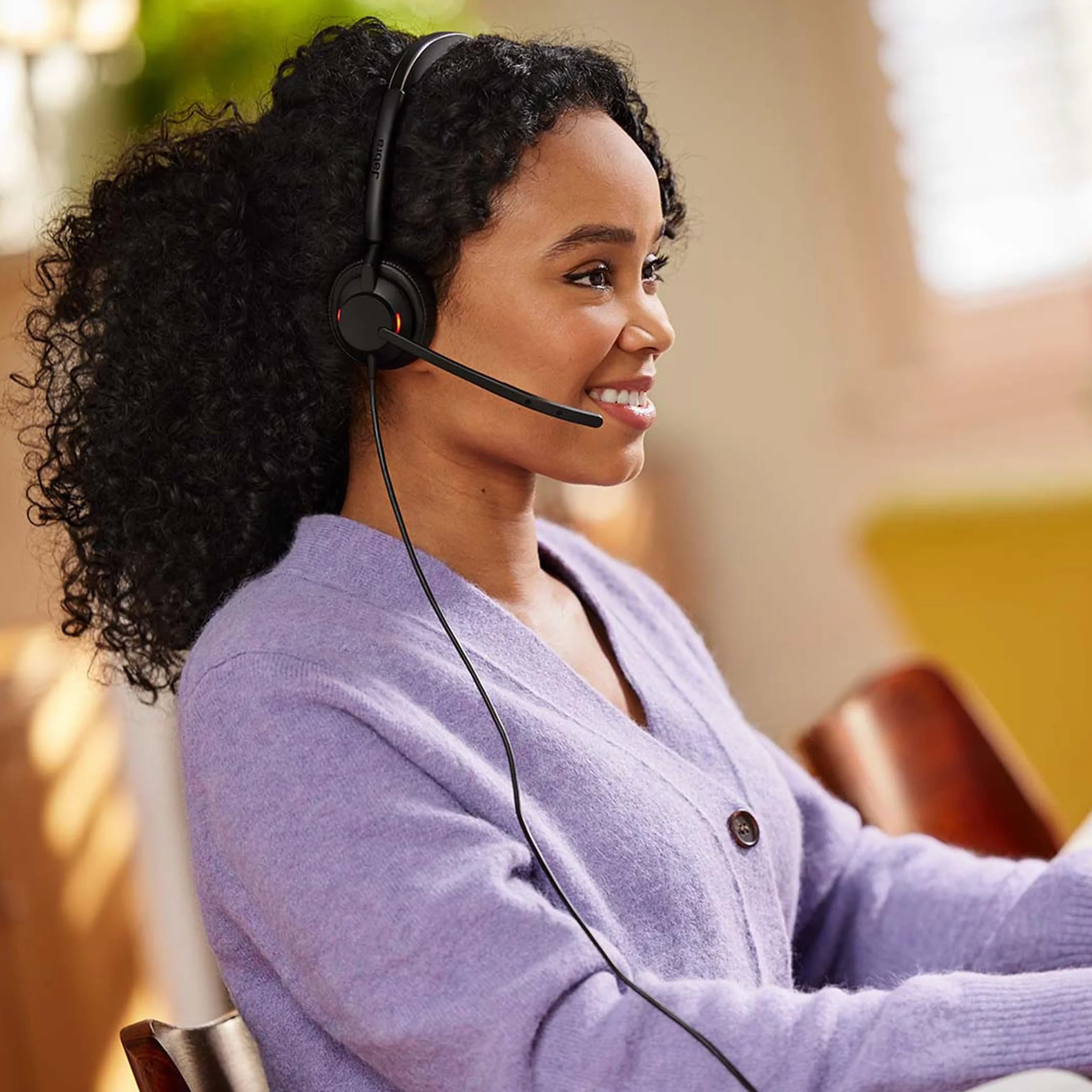 Jabra Engage 50 II Cuffie Mono Cablate, USB-C, Ottimizzato per Microsoft Teams, Mono, Controller incluso