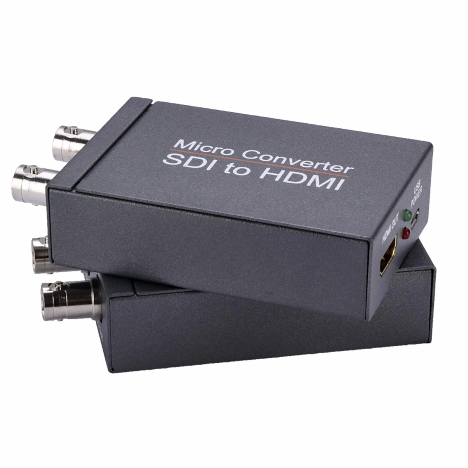 Queen.Y Convertitore da SDI a HDMI 3G-SDI HD Adattatore 1080P con Alimentatore SDI Loopout