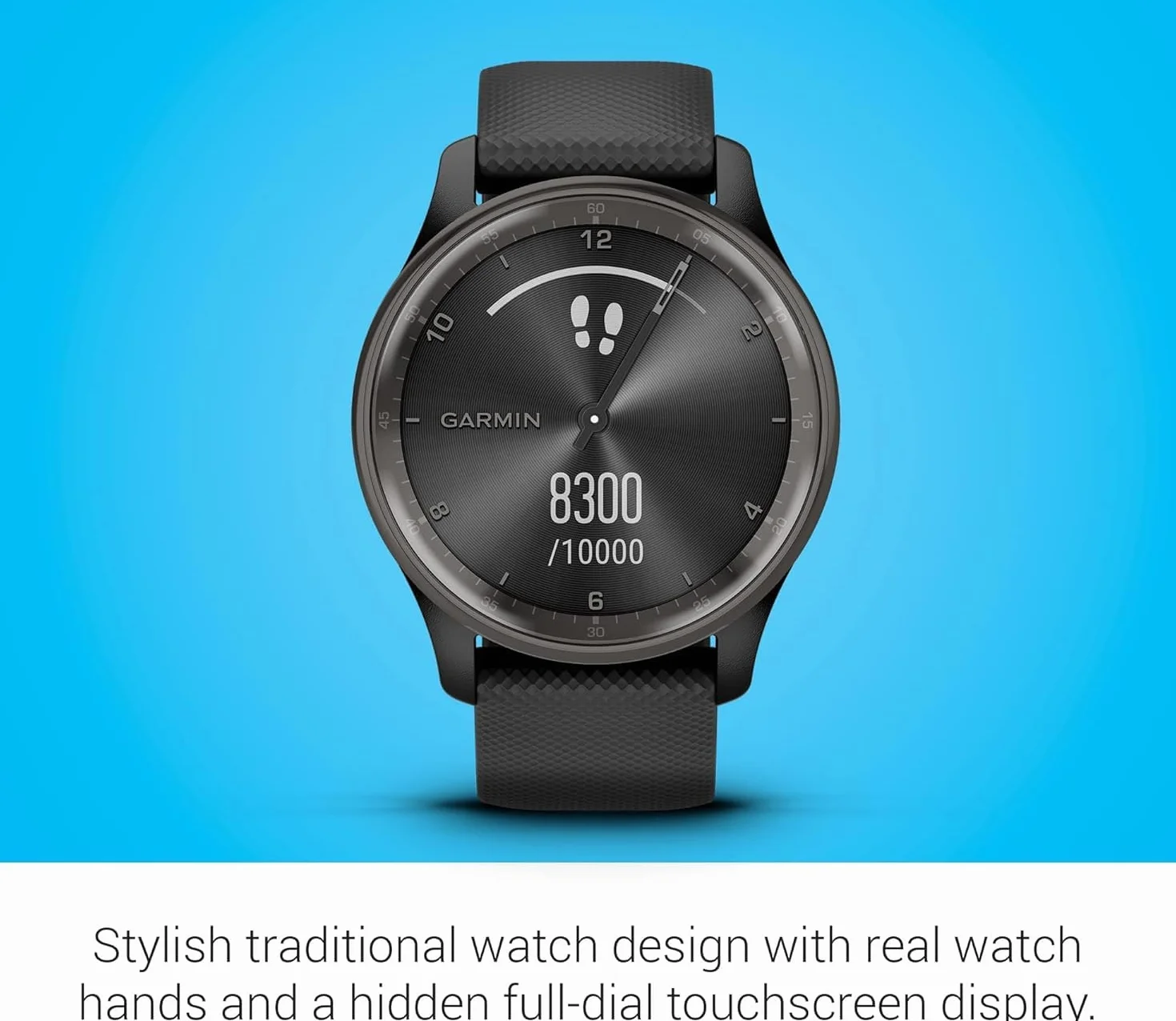Garmin vívomove Trend, Smartwatch, Cassa 40mm, Touchscreen LCD e Lancette, Notifiche, SMS emergenza, Cardio, SpO2, GPS connesso, Monitoraggio 24/7, Sleep Score (Peach Gold & White) (Ricondizionato)