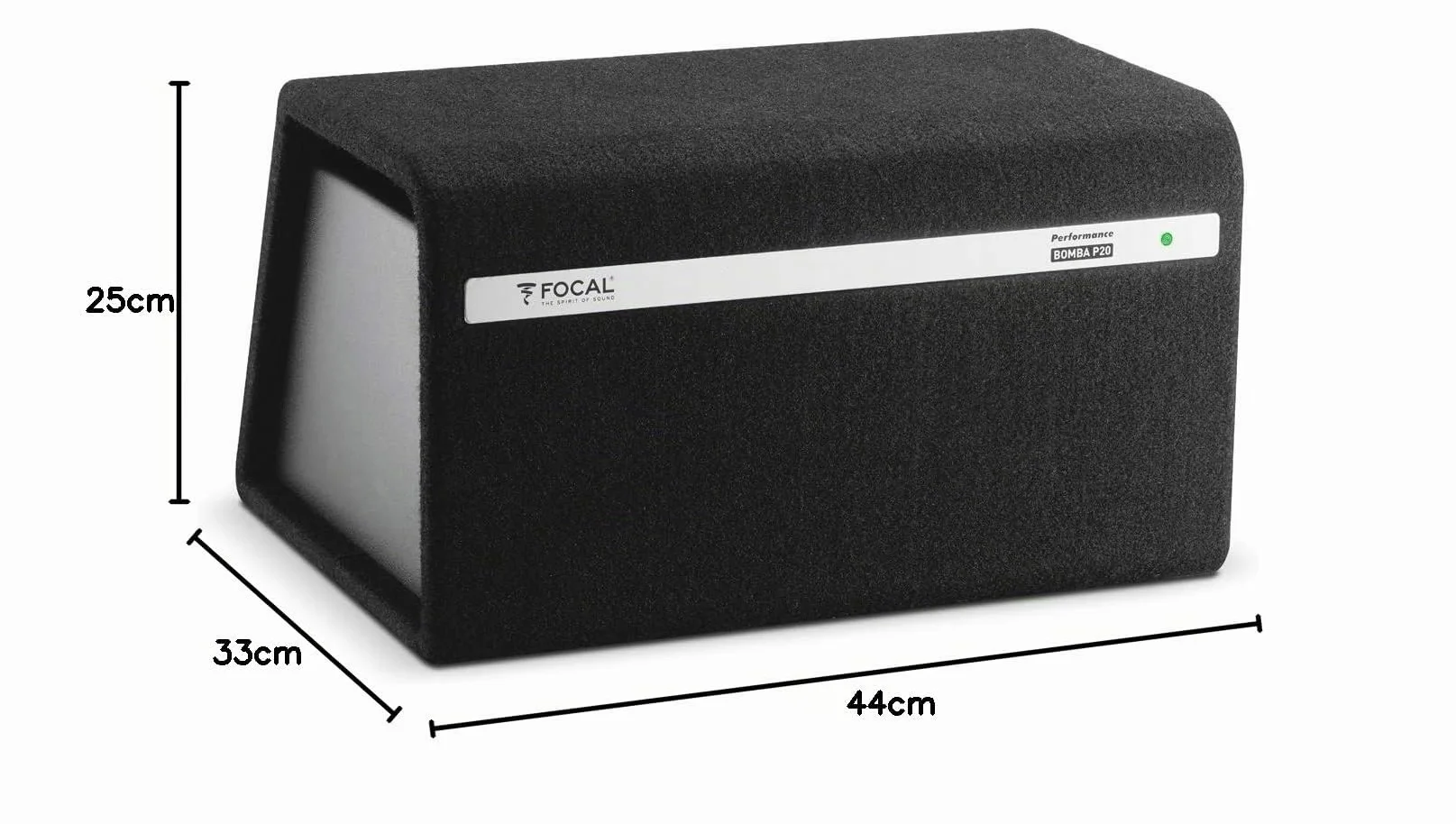 Focal Subwoofer Attivo, 300 Watt, Bomba BP20
