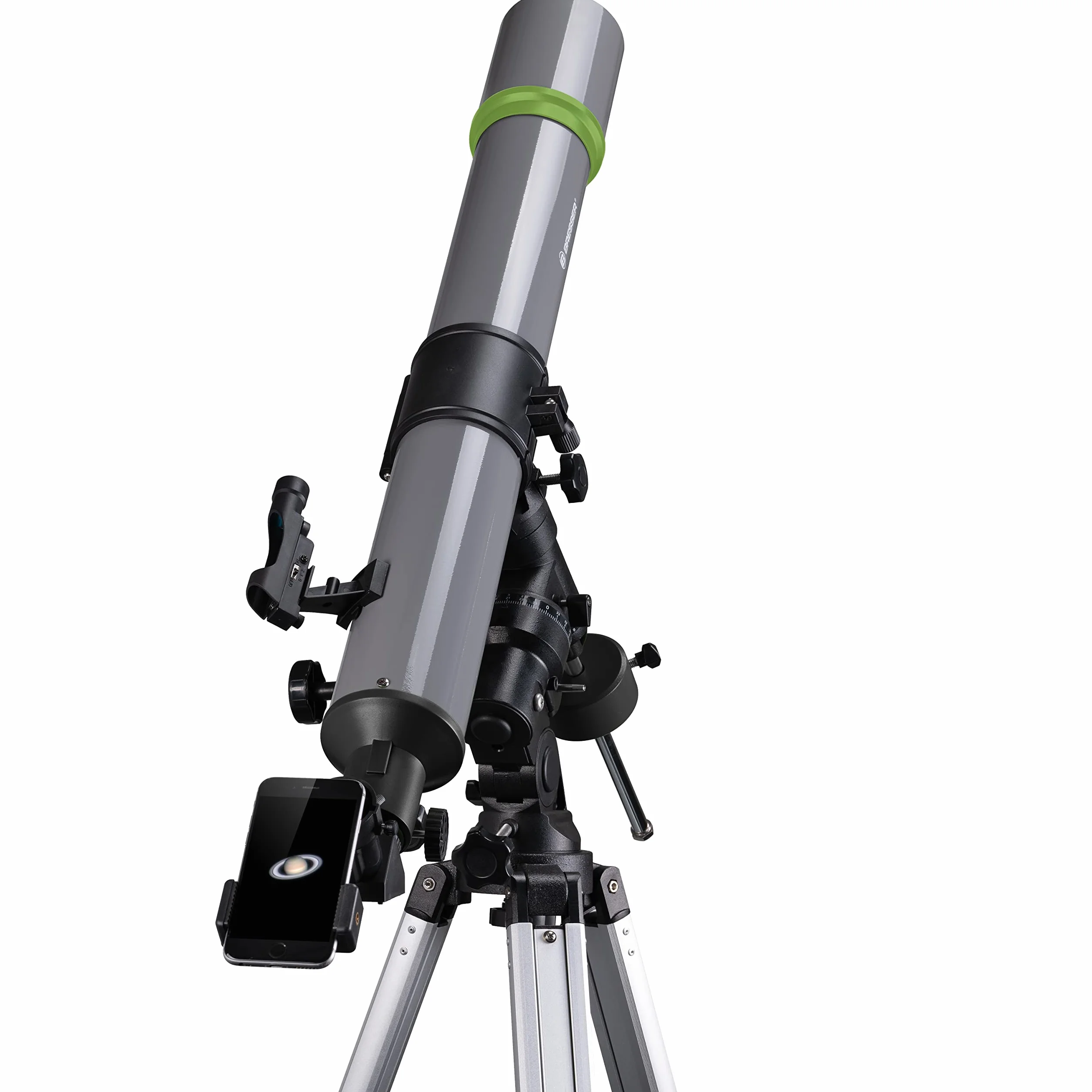 BRESSER SpaceExplorer, 90/900 EQ3 TELESCOPIO ASTRONOMICO, nero/grigio
