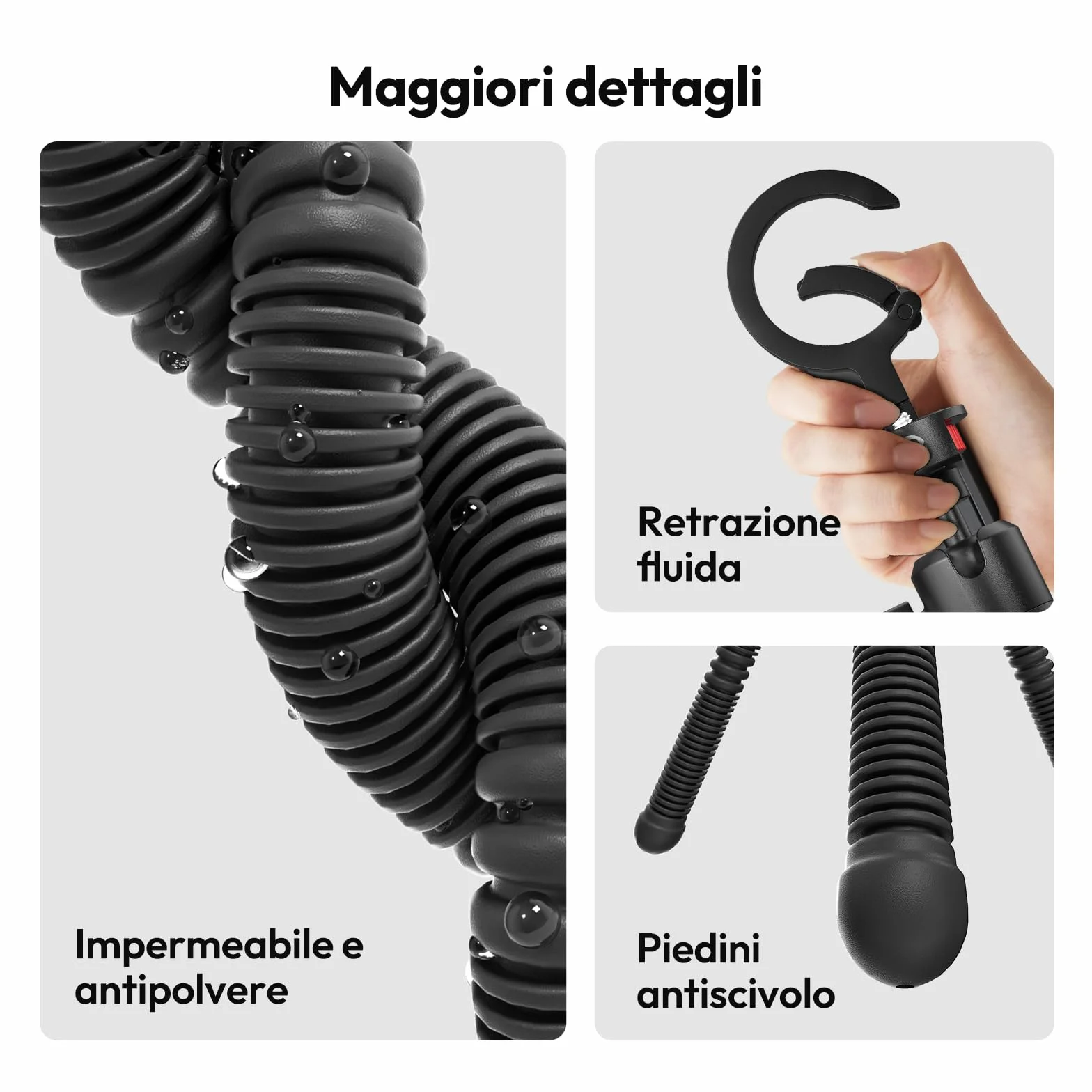ULANZI MT30 cavalletto fotografico flessibile, Mini treppiede cellulare portatile magnetico per iPhone con filettatura da 1/4", Mini treppiede octopus per fotocame compatte per ripresa foto e video