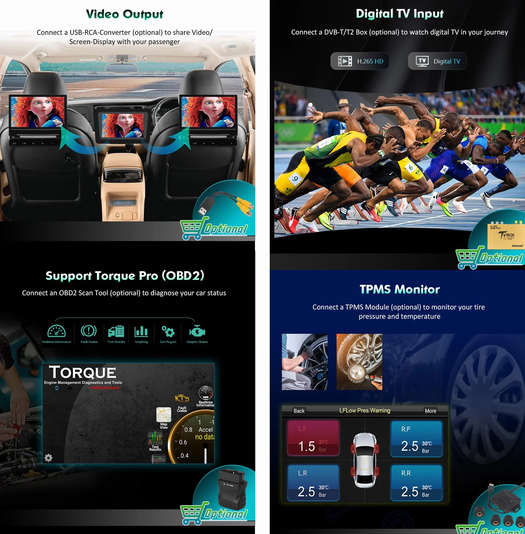 erisin 8 Core Android 14 4+64GB Autoradio GPS Navigatore per Fiat 500X Supporto Senza fili Carplay Android Auto DSP IPS Bluetooth 5.0 Dual Band Wifi DAB+ DVB-T2 Canbus SWC Radio