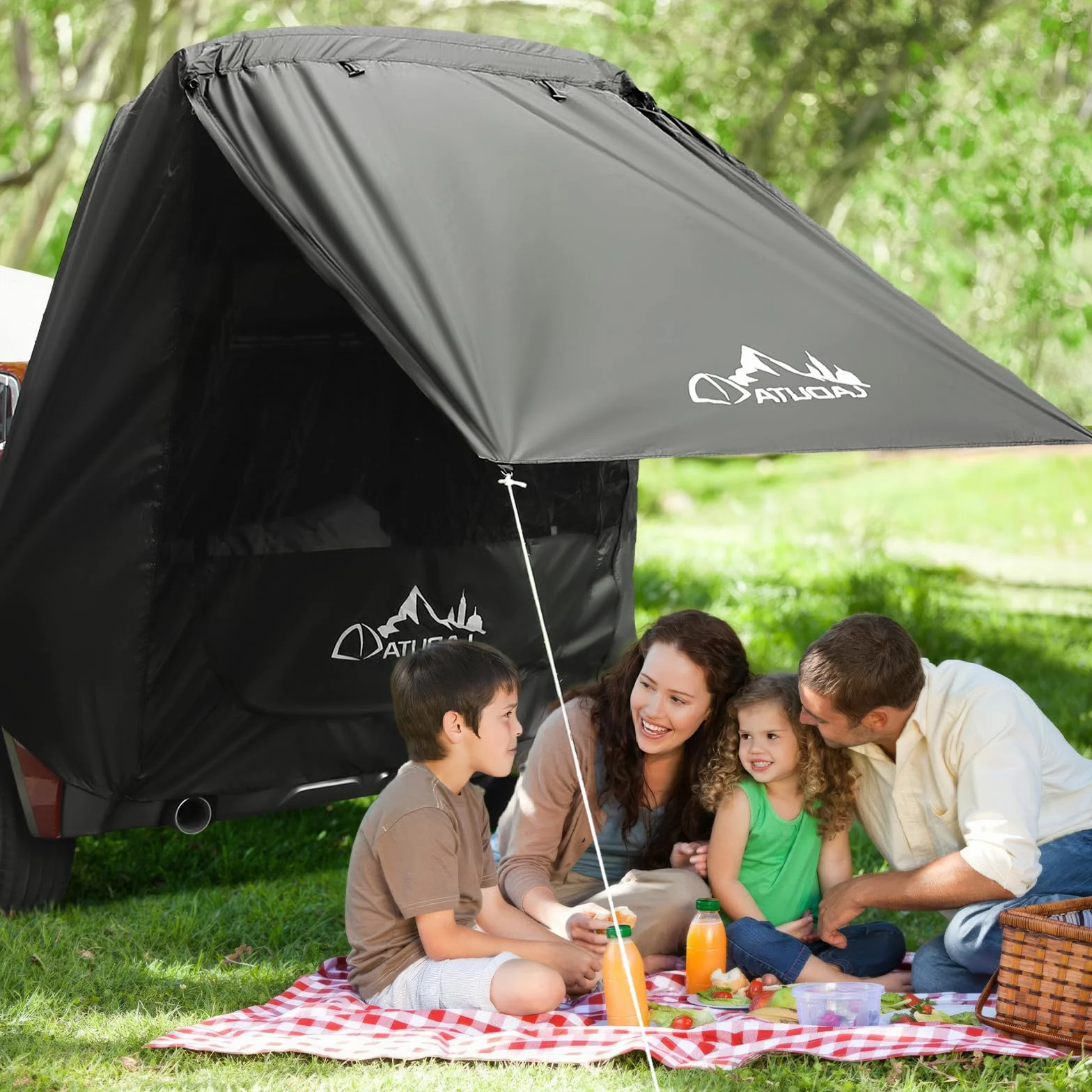Tenda Parasole per Portellone Posteriore B3 Protezione Solare Impermeabile SUV Campeggio