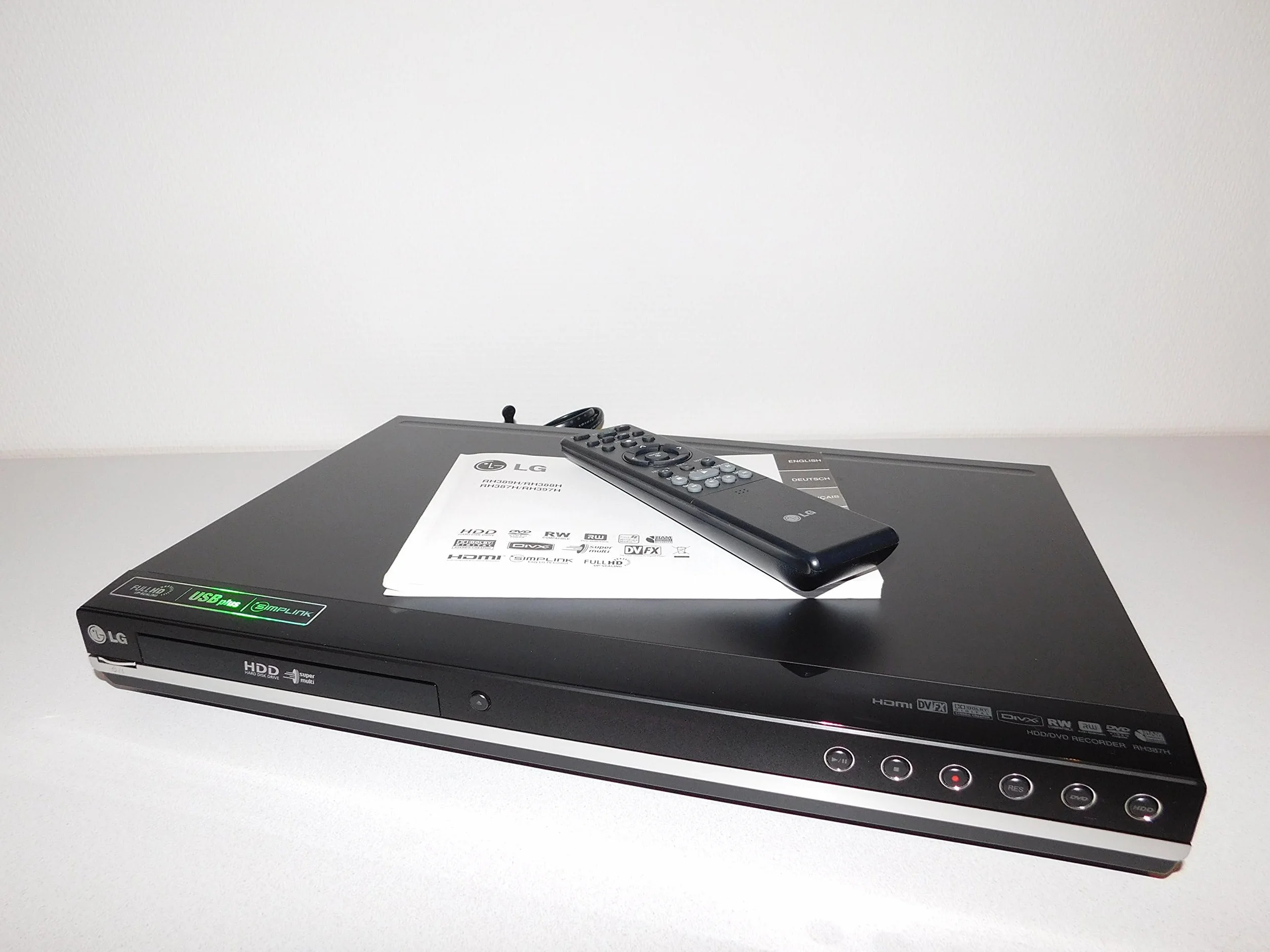 LG RH387H - Registratore DVD da disco rigido, 160 GB, lettore DivX HDMI, porta USB
