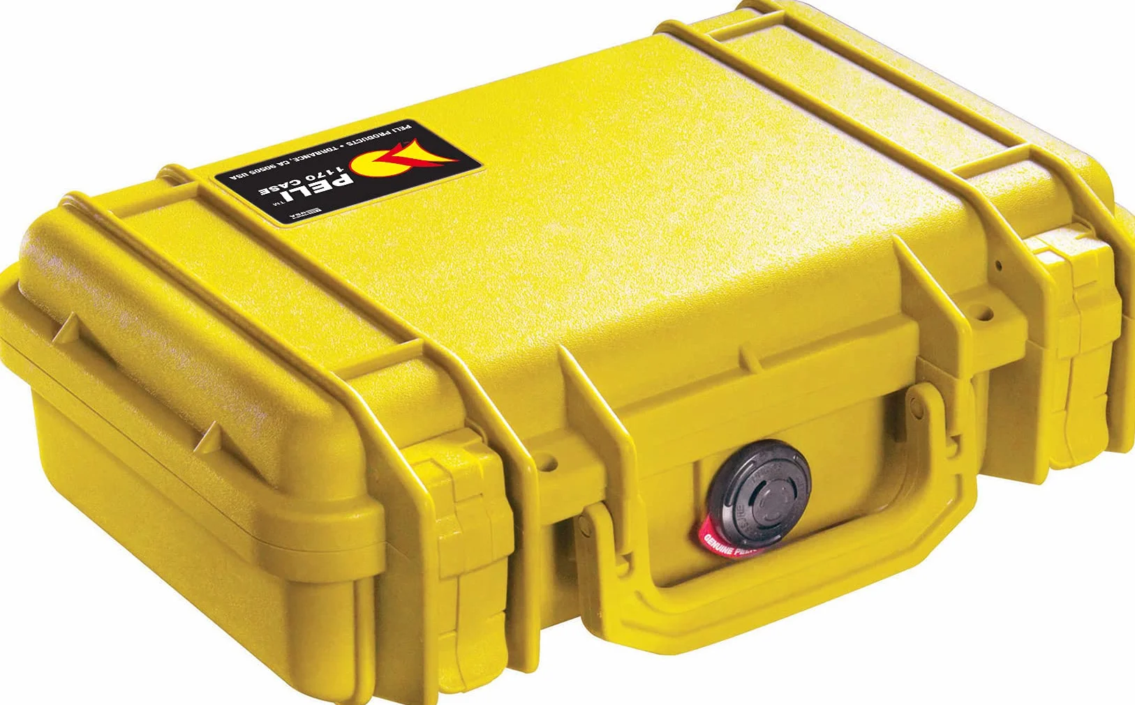 Peli 1170 600004am Valigia protettiva impermeabile per fotocamere DSLR, Grado di protezione IP67, Capacità di 3L, Prodotto in USA, Con inserto in schiuma personalizzabile, Colore Giallo