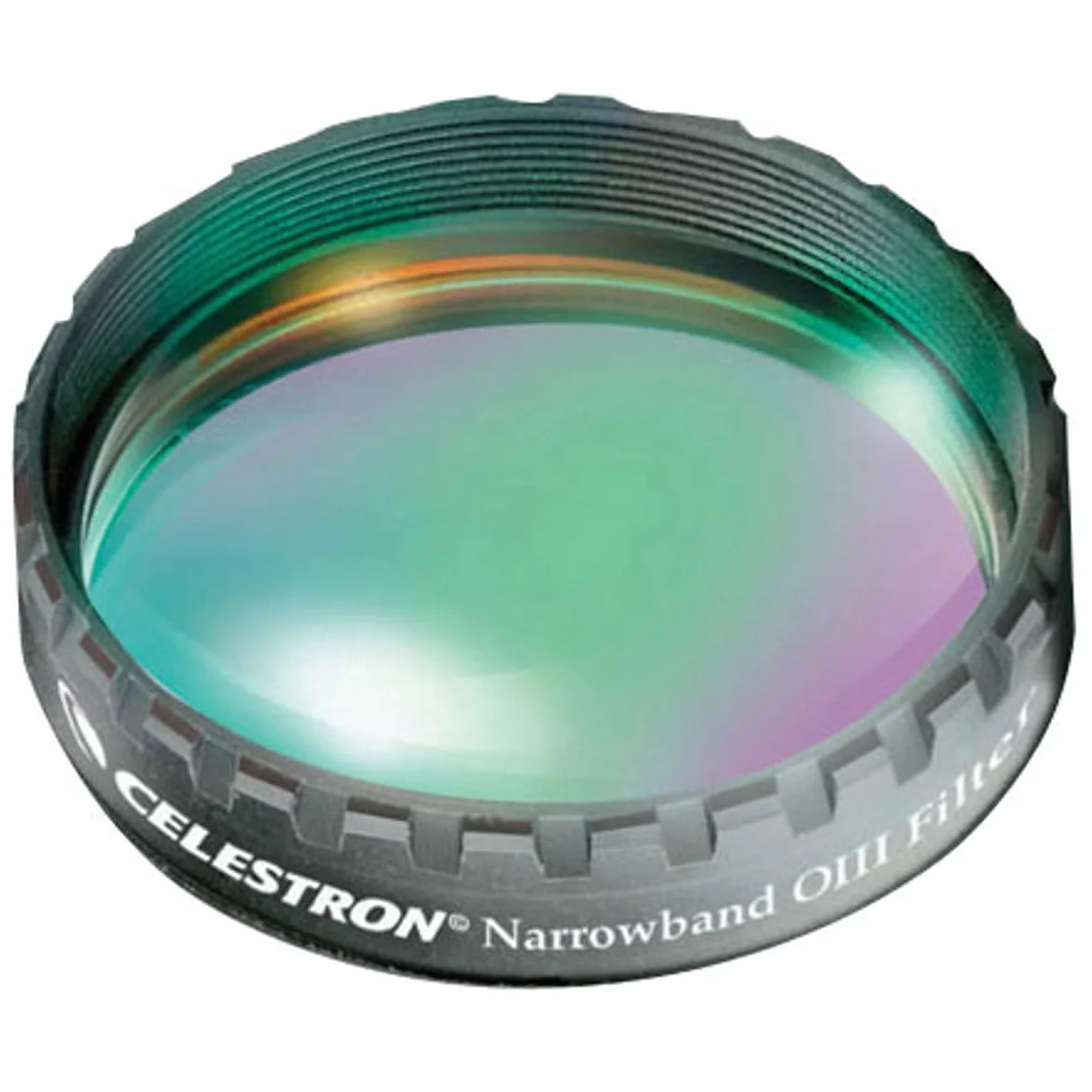 Celestron 93623 Filtro a banda stretta Oxygen III 1,25" Isola le linee di ossigeno emesse da pianeti/nebulose a emissioni, elimina gli aloni non naturali colorati intorno alle stelle luminose, Nero
