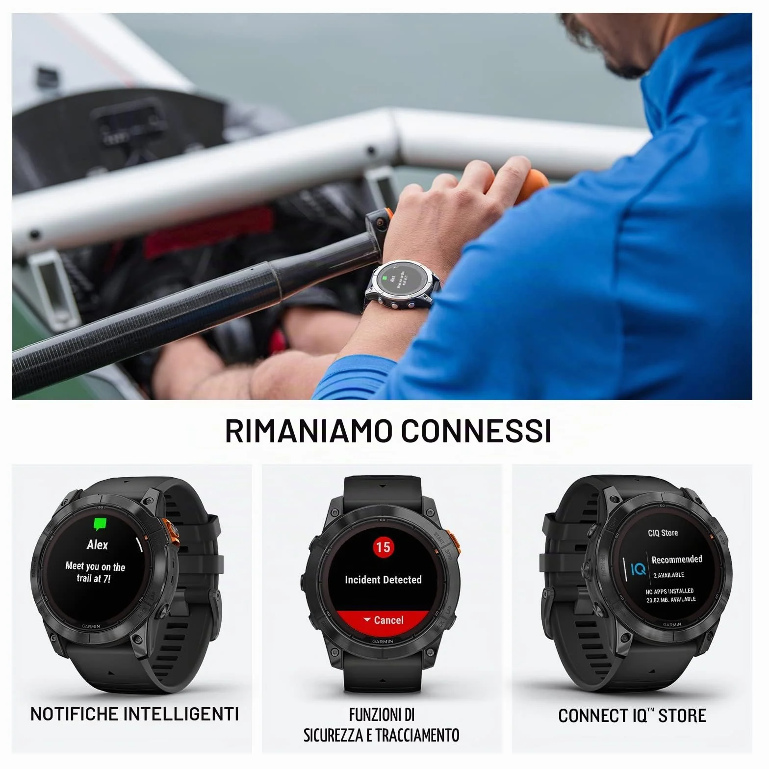 Garmin fēnix 7X Pro Solar, Smartwatch, Ricarica solare, 51mm, Torcia LED, Touchscreen 1,4", +30 Sport, GNSS multi-band, SpO2, Mappe, Musica, Autonomia 37 giorni (Slate Gray & Black) (Ricondizionato)