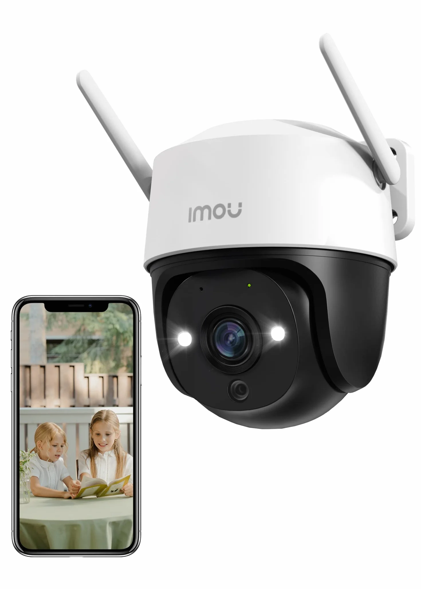 Imou Telecamera Wi-Fi Esterno 5MP, Visione Notturna a Colori, Tracciamento Intelligente, 2,4Ghz