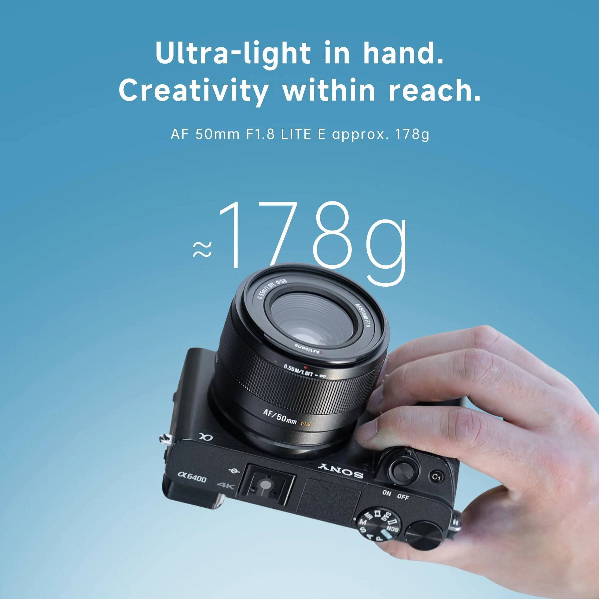 Obiettivo 7Artisans AF50mm F1.8 APS-C LITE ad ampia apertura serie F1.8 compatibile con riconoscimento facciale e oculare compatibile con Fujifilm Fuji X-H/T/T30/S/E/A Series Fuji X-E2 Fuji X-T2