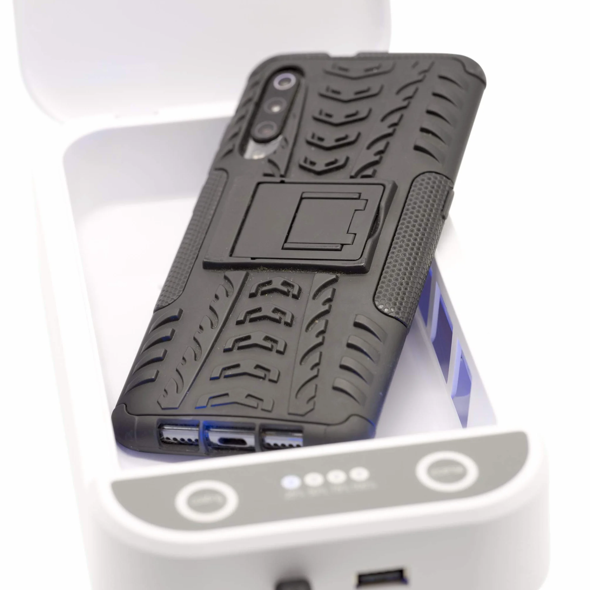 PROtastic Scatola disinfettante UV ultravioletta, perfetta per sterilizzare telefono/chiavi/portafogli/soldi ecc. - Alimentato da USB con timer automatico