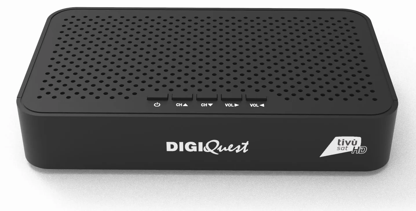 DIGIQUEST Decoder Combo tivùsat Maximo |DVB-S2 e DVB-T2 |Telecomando 2 in 1 |Smartcard tivùsat inclusa | Funzione di registrazione attivabile | HDR10 / HLG | Merlin
