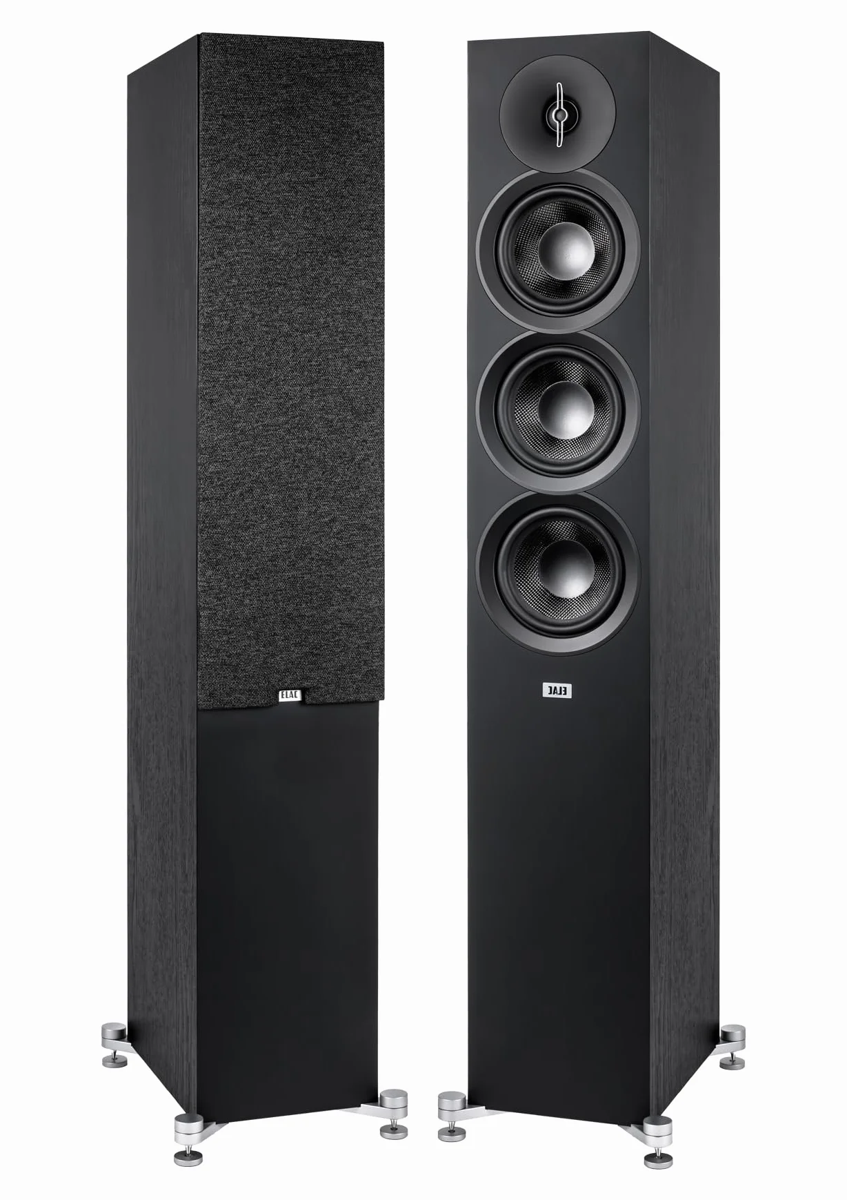 ELAC Altoparlante da pavimento Debut F5.3 – ideale per la riproduzione musicale tramite il tuo impianto stereo anche come parte di un sistema surround 5.1, suono leggendario, design elegante,
