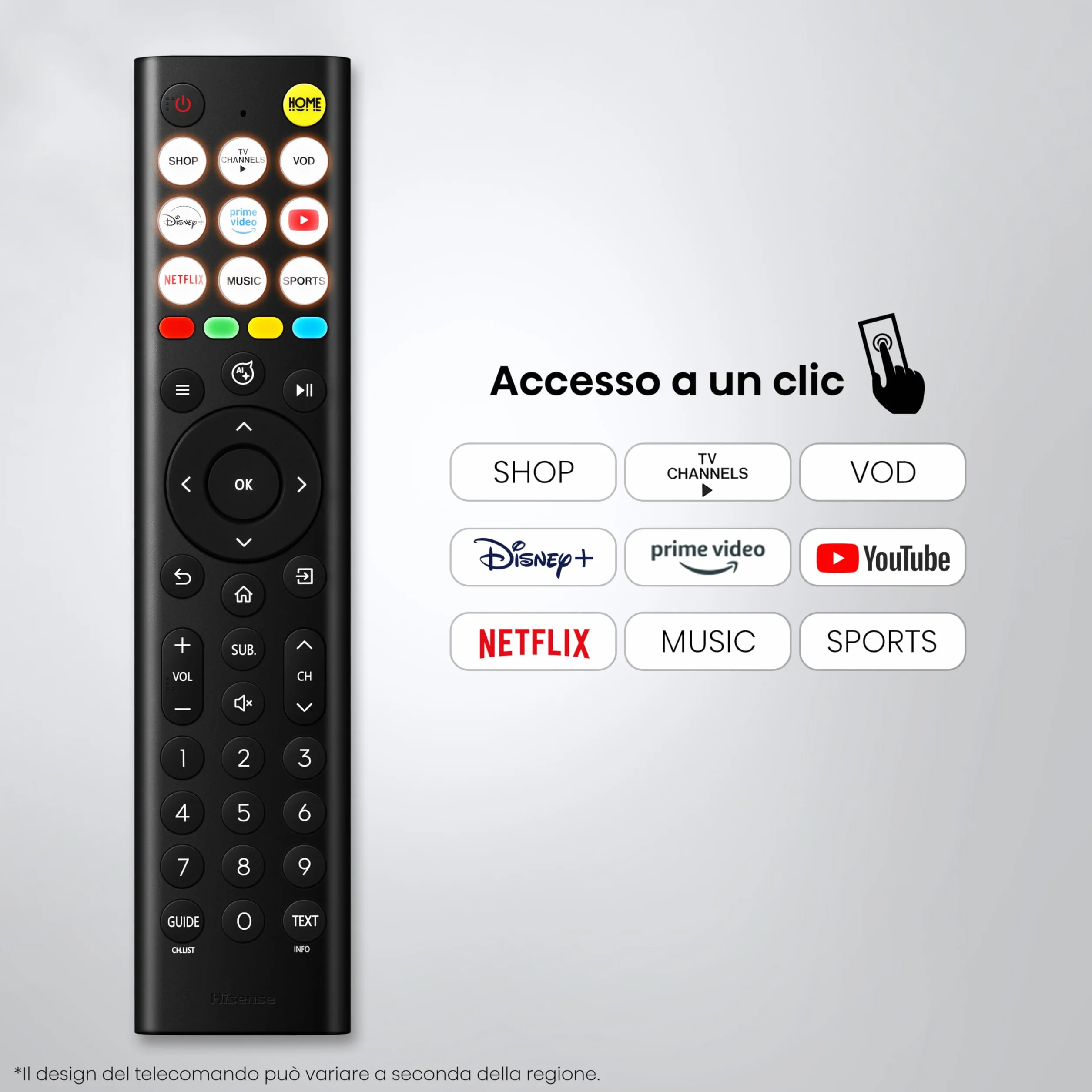 Hisense Smart TV 40" FHD 40E4ST, 60Hz, DTS Virtual X, VIDAA OS con 1000+ APP, Game Mode, Wifi, AirPlay2, Works with Alexa, lativù