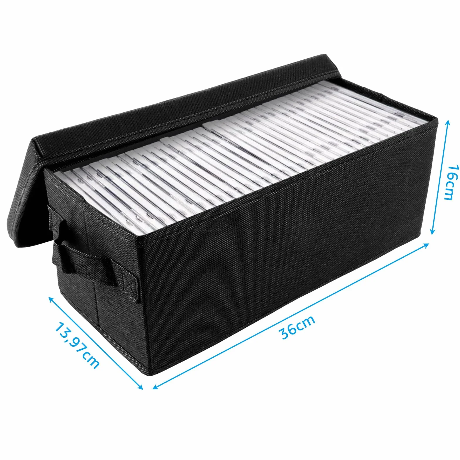 4 scatole per CD, DVD, 36 x 16 x 14 cm