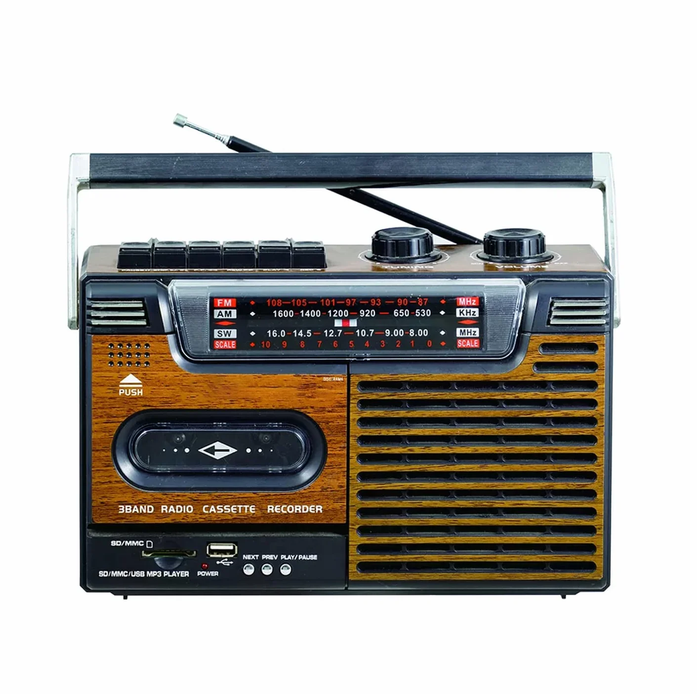 LETTORE STEREO CASSETTE MUSICASSETTE RADIO REGISTRATORE USB SD VINTAGE PORTATILE ANNI 80 AUDIOCASSETTA DISCORAMA