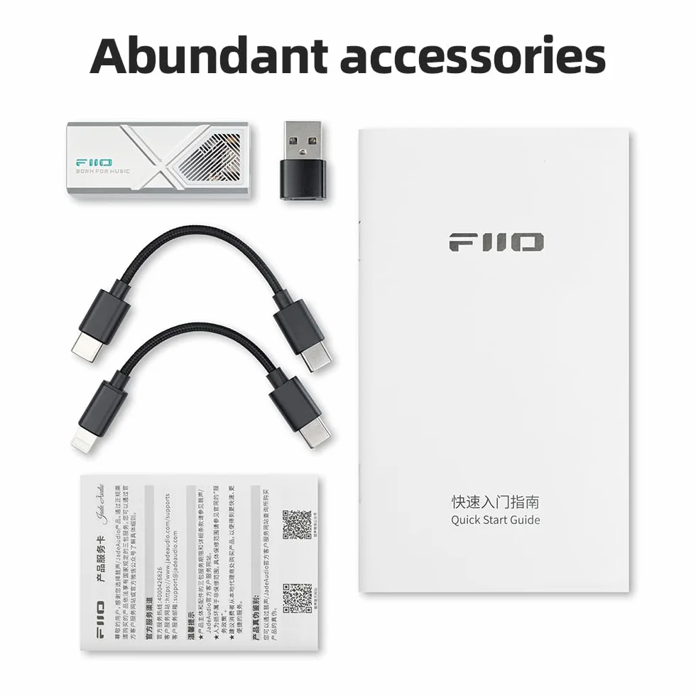 FIIO KA13 DAC Portatile con Amplificatore Cuffie (Nero)
