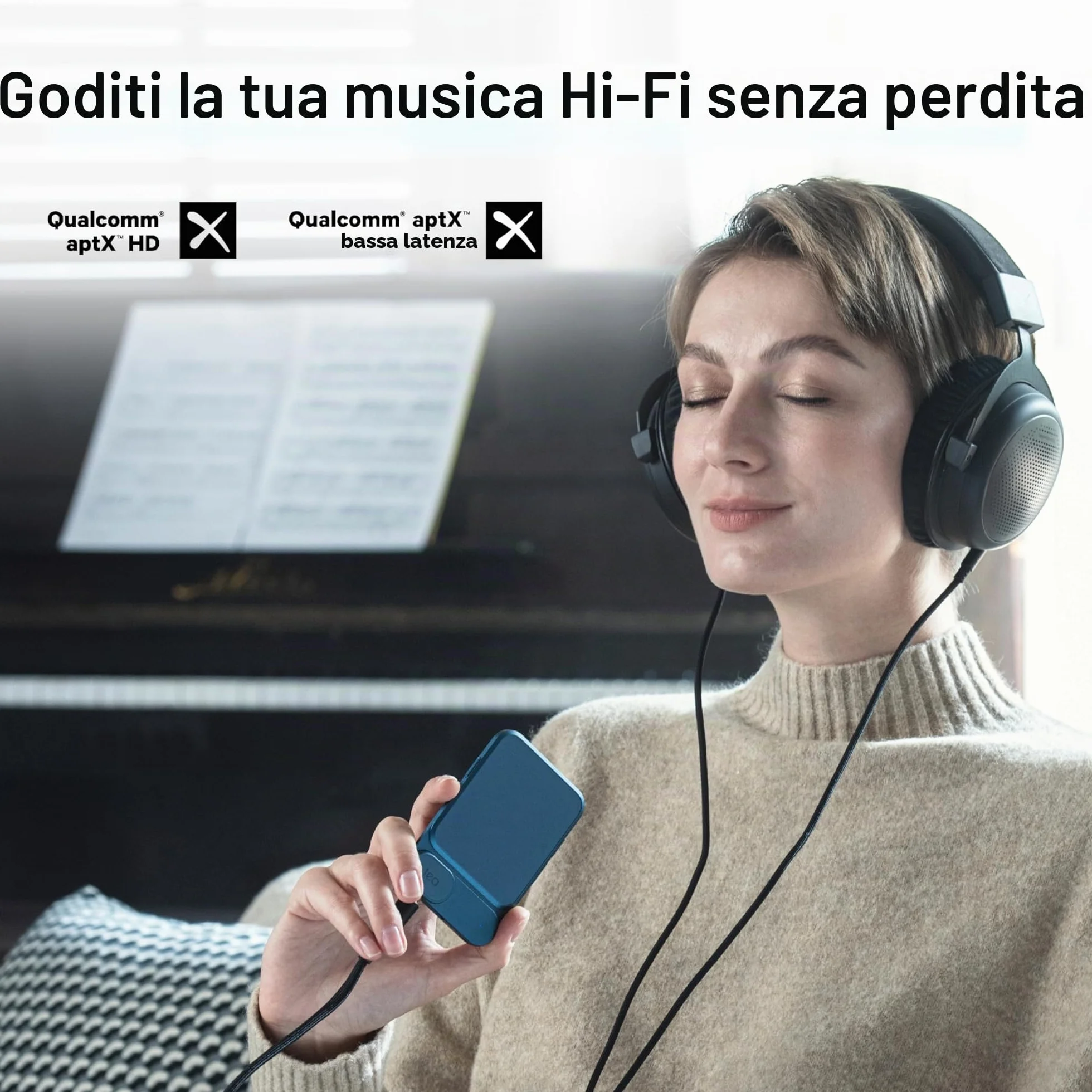 khadas Tea Amplificatore Bluetooth per Cuffie Portatile HiFi DAC USB 32bit/384kHz, LDAC/aptX HD, MQA, DSD, PCM, Bluetooth 5.0, Ess ES9281ACPro, Qualcomm QCC5125 (Grigio)