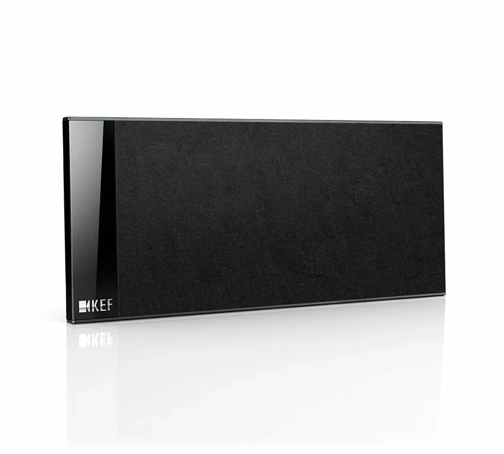 KEF T101c Center-Lautsprecher Schwarz Stück|Ultra Flach| 3,5cm tief|10-100W|HiFi|Heimkino|TV