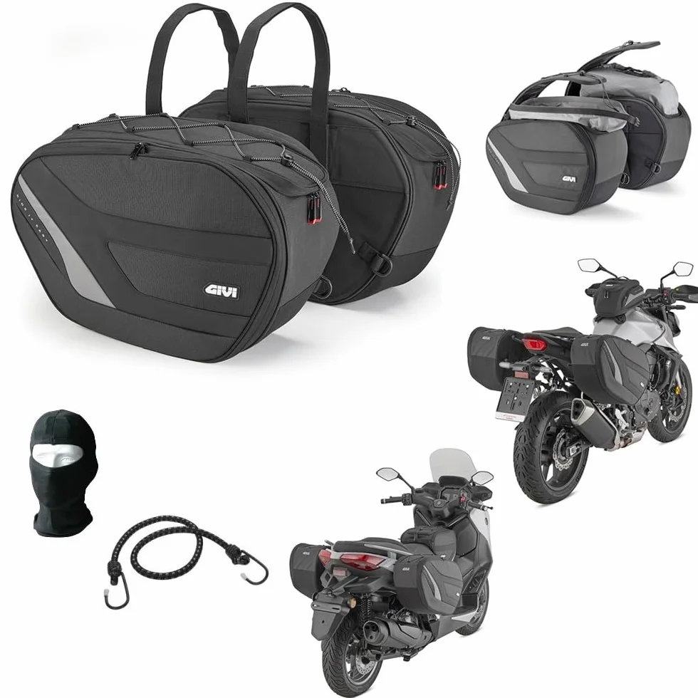 Borse Laterali Moto Scooter 40 LT Honda SH 350 Coppia Espandibile Antipioggia