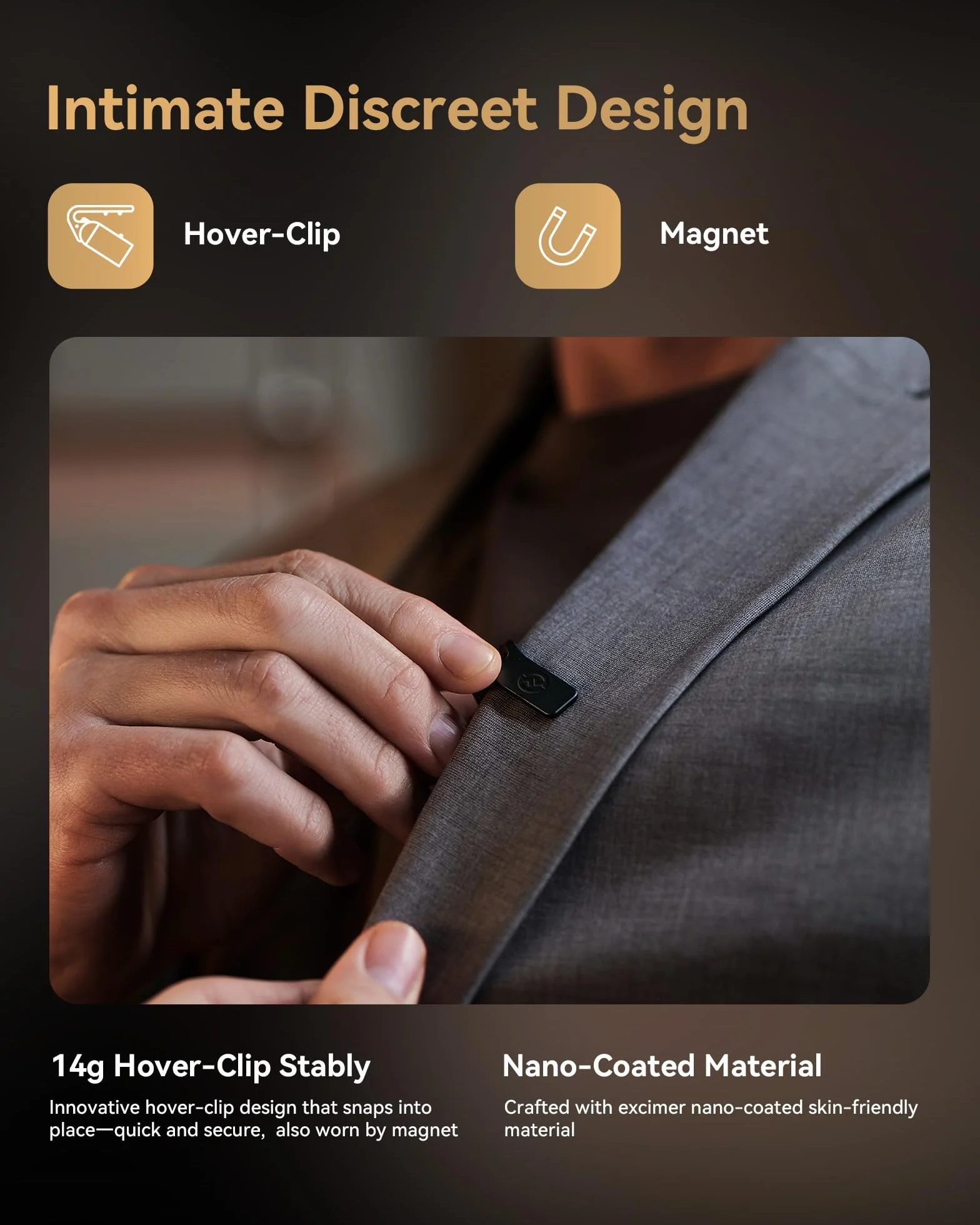 Hollyland LARK MAX 2 Combo Microfono Lavalier Wireless, Cancellazione del Rumore AI, Audio Full-Chain a 32 bit, Portata 340 m, Microfono per iPhone, Android, fotocamera (2TX +2RX+Custodia di Ricarica)