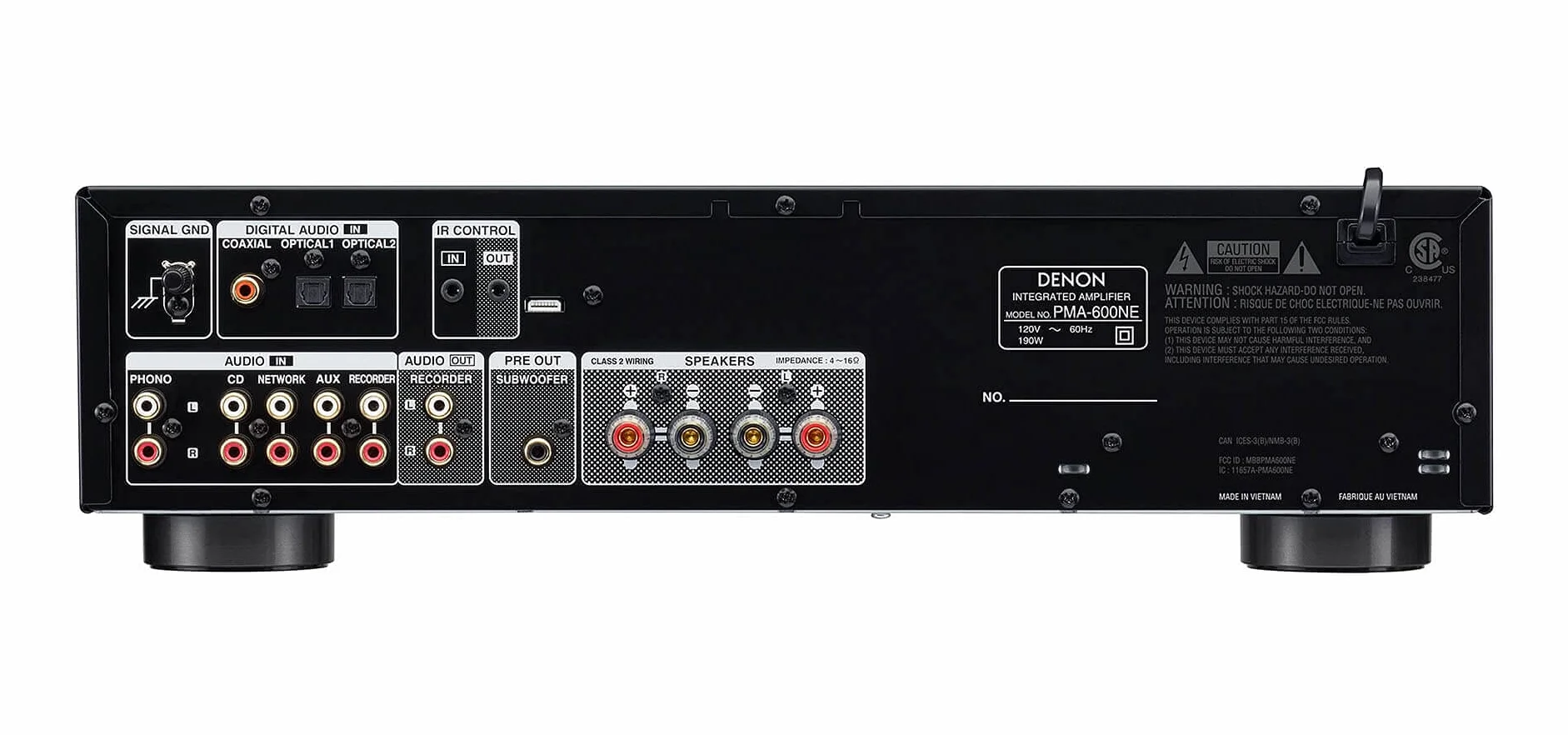 Denon PMA-600NE Amplificatore integrato, Nero