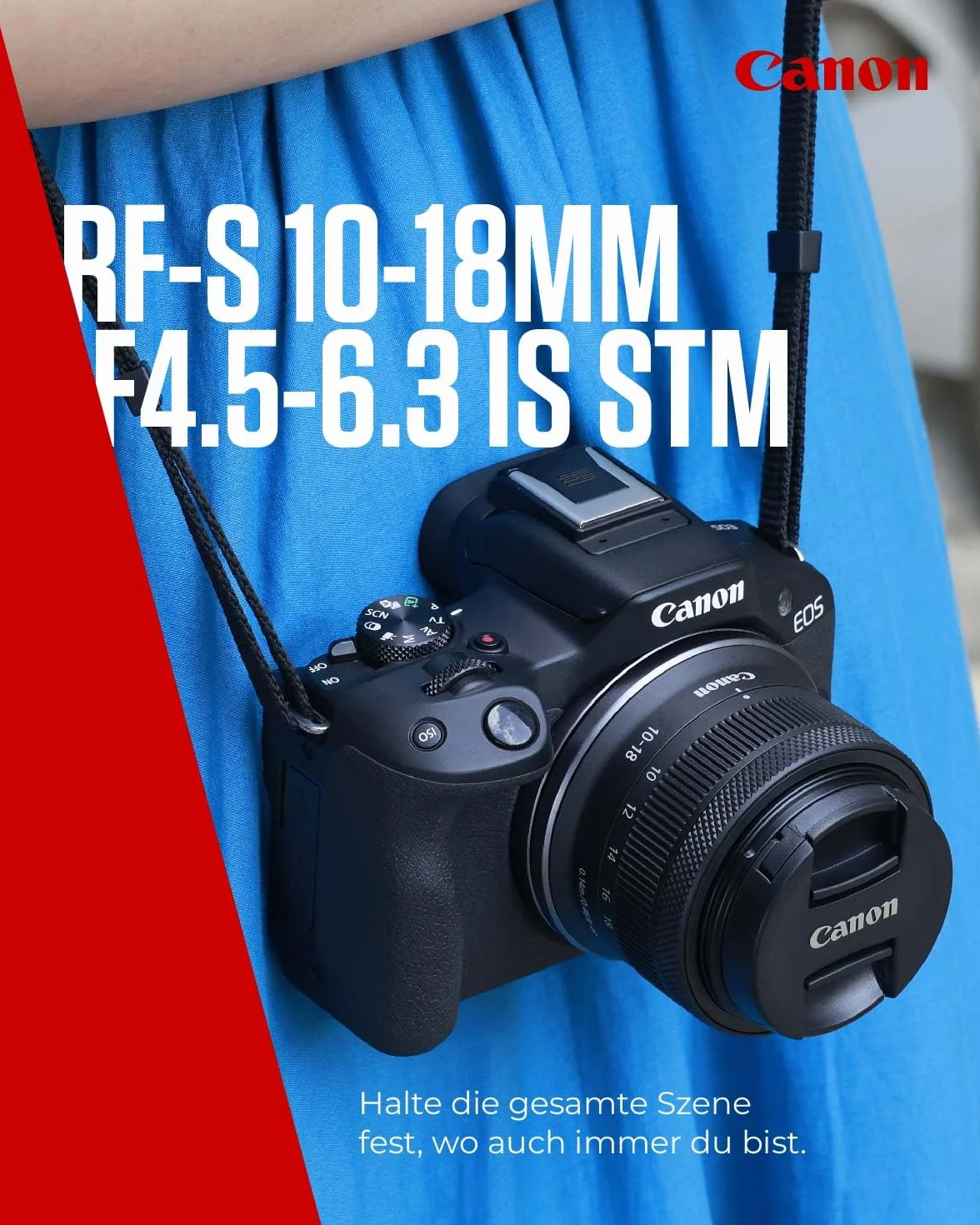 Canon Obiettivo RF-S 10-18mm F4.5-6.3 IS STM Zoom Ultra-Grandangolare con Stabilizzatore 4 Stop per EOS R