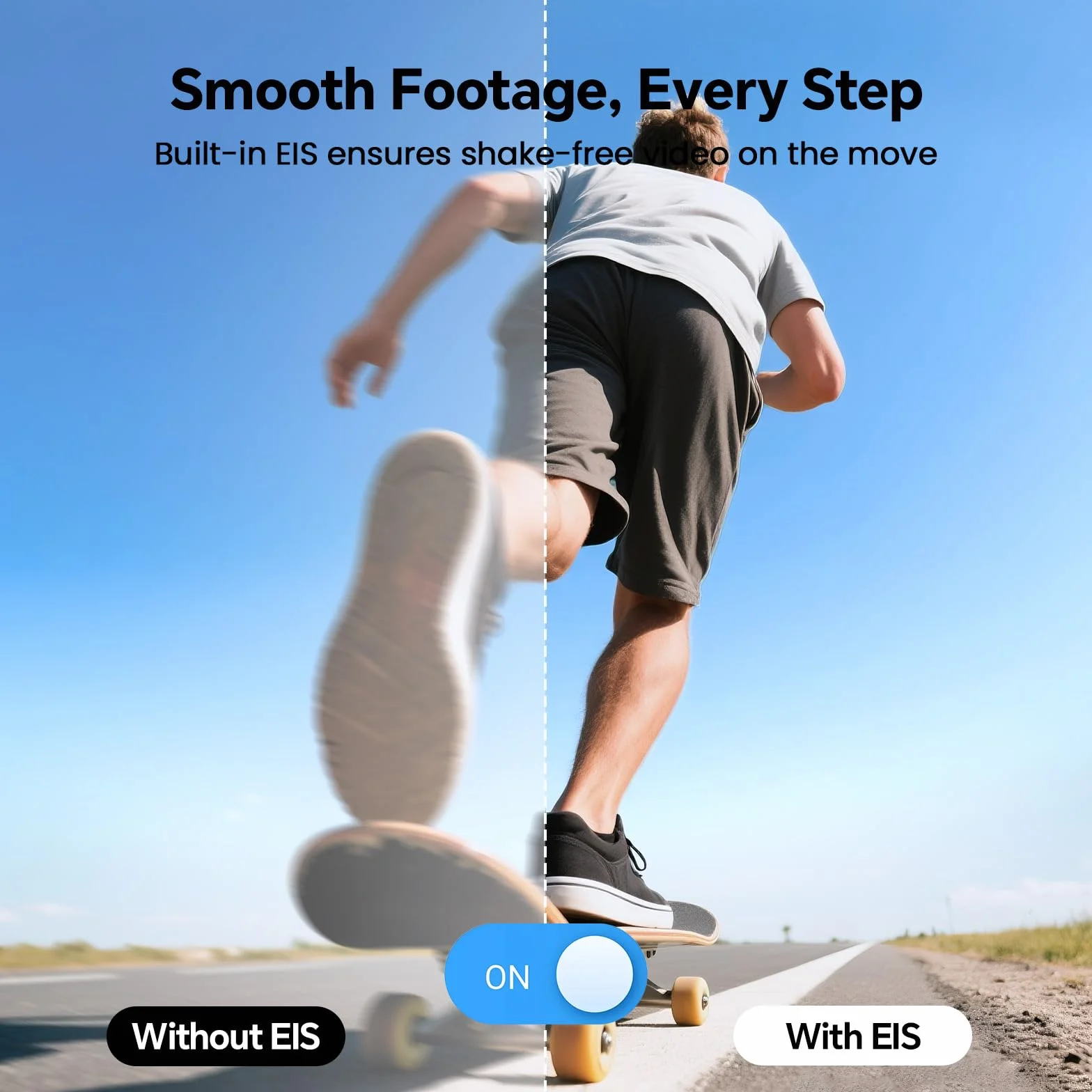 BOBLOV Fotocamera 5K Body con microfono, fotocamera W5 Vlogging, 5K/15FPS e 4K/60FPS con obiettivo rotante a 270°, supporto microfono esterno, opzioni clip/cinghia, stabilizzazione EIS per riunioni e