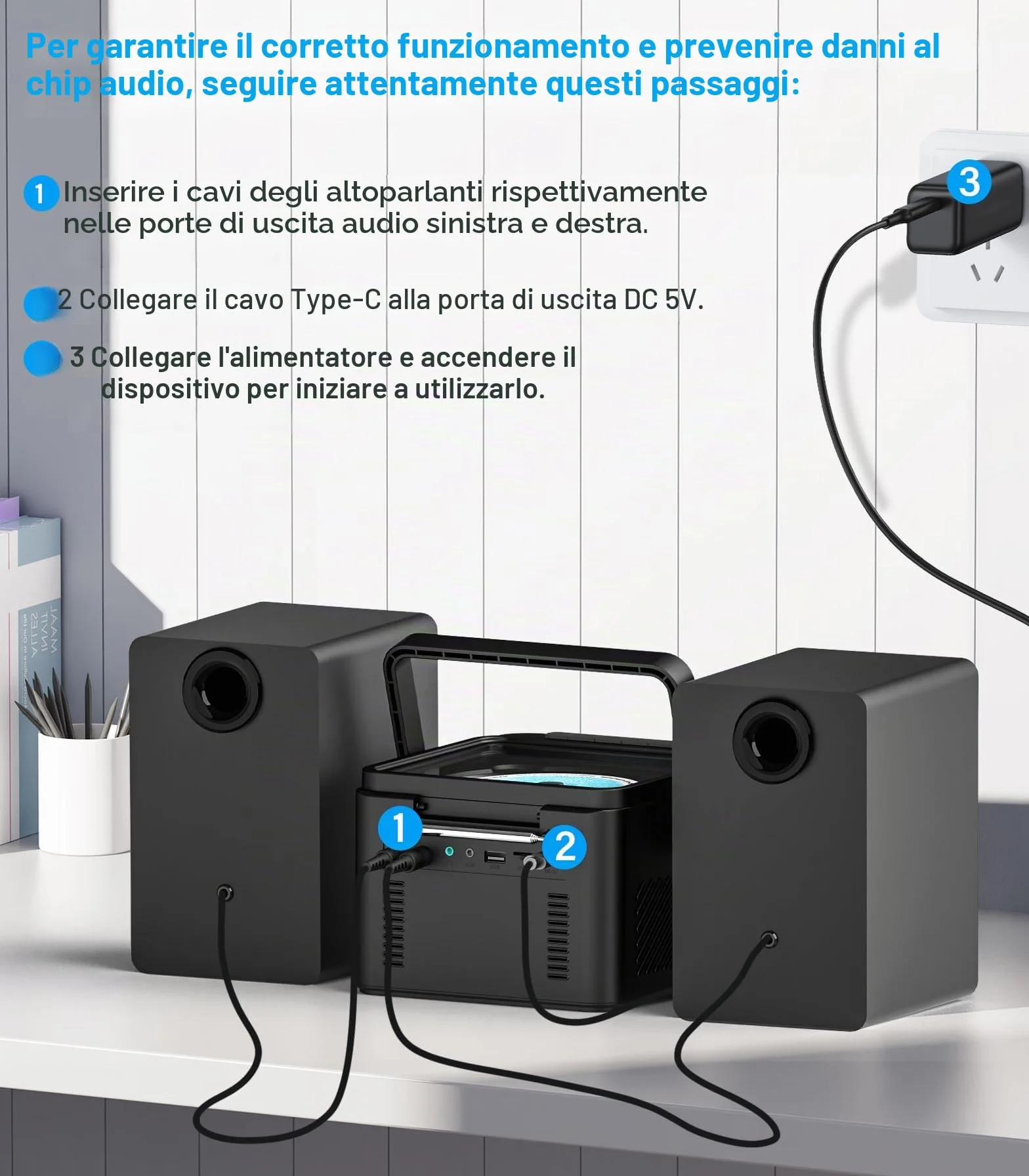 Greadio Impianto stereo per la casa con Boombox CD e lettore di cassette Combo, sistema stereo domestico da 40 W con Bluetooth, radio FM/USB/TF/AUX/telecomando, altoparlanti da scaffale in legno