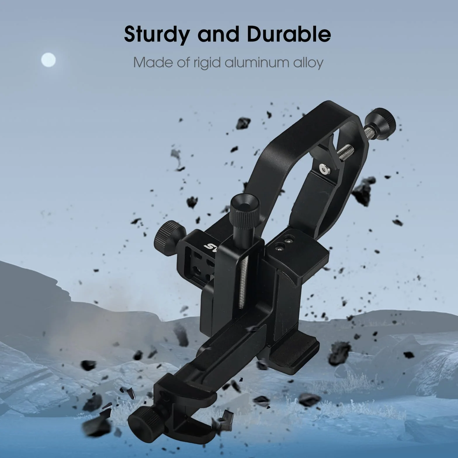 Svbony SV214Pro Adattatore Universale per Telefono, Adattatore per Digiscoping, 3-Assi Adattatore Smartphone per Telescopio, Accessori Compatibile con Spotting Scope Binocoli Monoculare (28-48mm)