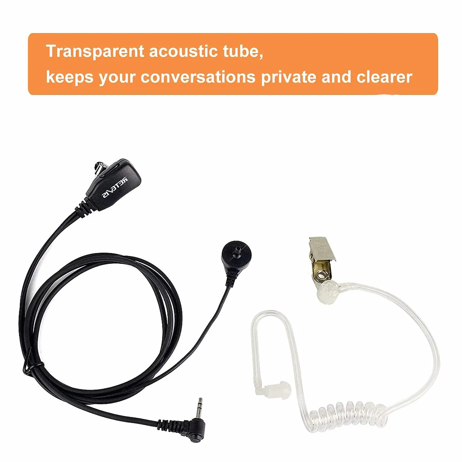 Retevis EAM101 Cuffie Walkie Talkie 1 Pin 2,5mm Auricolare Compatibile RT45 Motorola TLKR Radio T62 T80 Extreme T80ex T82 Extreme T82ex T81 Hunter T270 T280 (5 Pezzi)