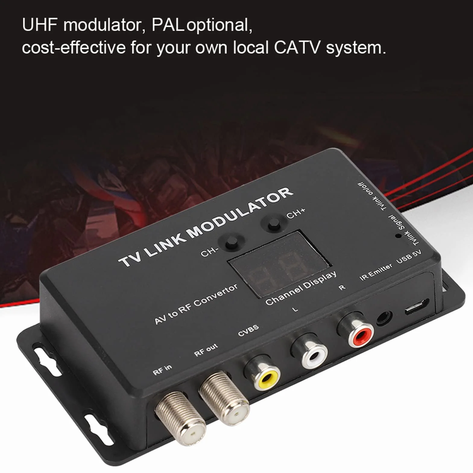 Gugxiom Modulatore RF HDMI, Adattatore HDMI a UHF Modulatore TV Link, TM70