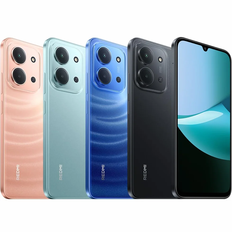 XIAOMI Redmi 15C, Garanzia 2 anni, Smartphone 4+256GB, Display 6,9" 120Hz, 7,99mm, MediaTek Helio G81-Ultra, Dual camera da 50MP, Mega batteria da 6000mAh, Nero, Caricabatterie non incluso