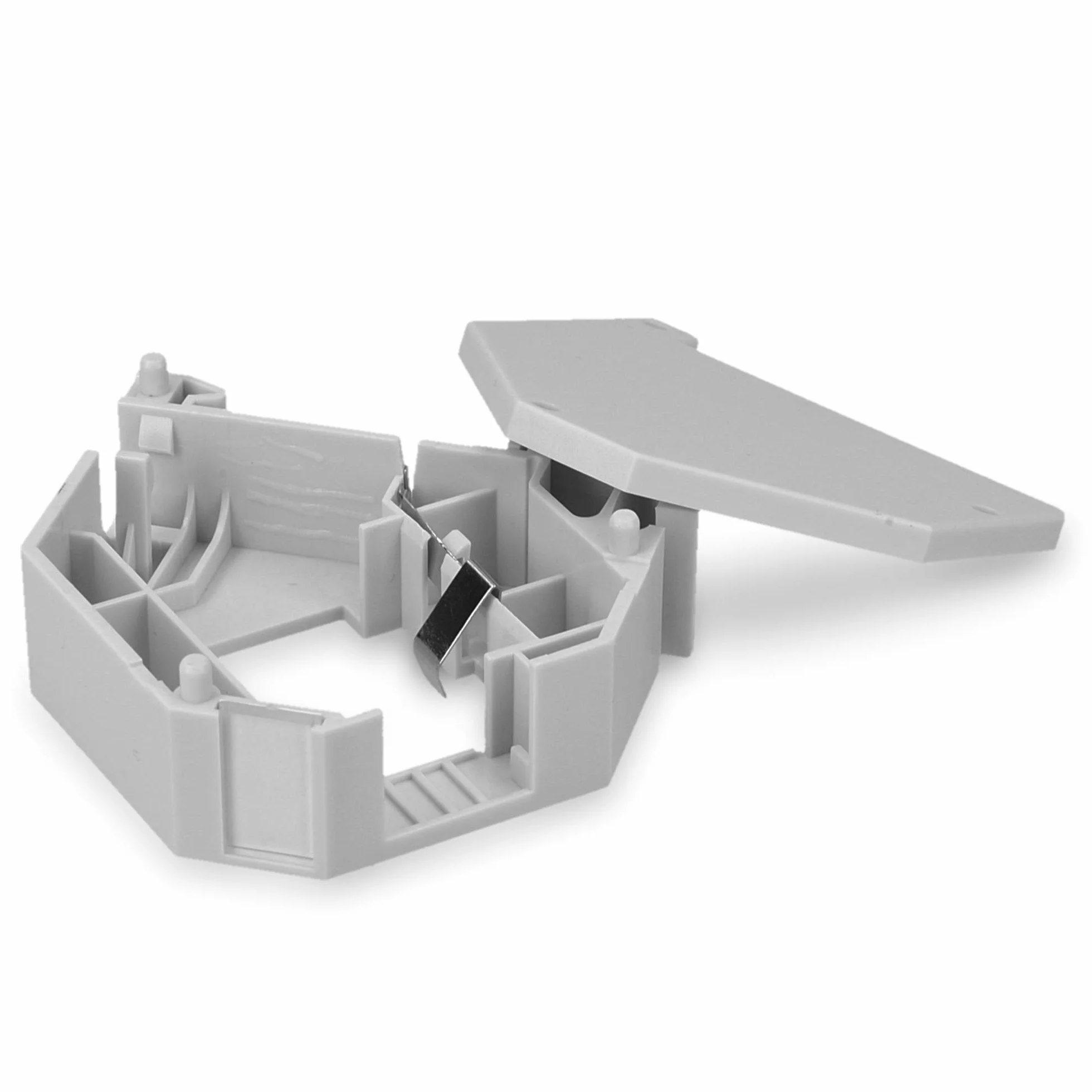 kwmobile Set Modulo Keystone CAT 6A schermati Presa RJ45 8x Supporti adattatori Barra DIN