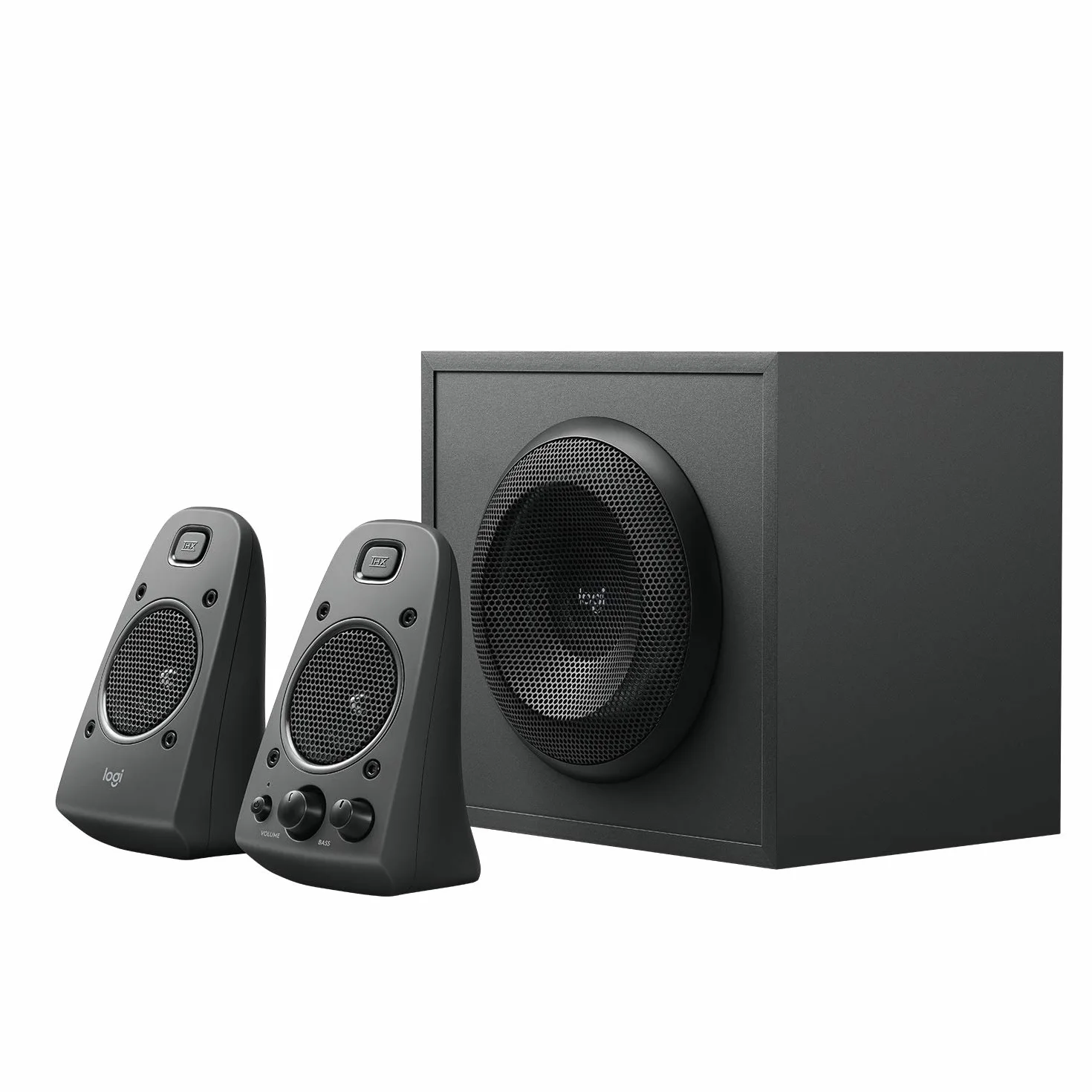 Logitech Z625 THX 2.1 Sistema di Altoparlanti con Subwoofer, Certificato THX, 400 Watt, ‎Bassi Profondi, Multidispositivo, 3.5 mm e RCA, Presa EU/IT, PC/PS4/Xbox/Lettore ‎DVD/TV/Smartphone/Tablet