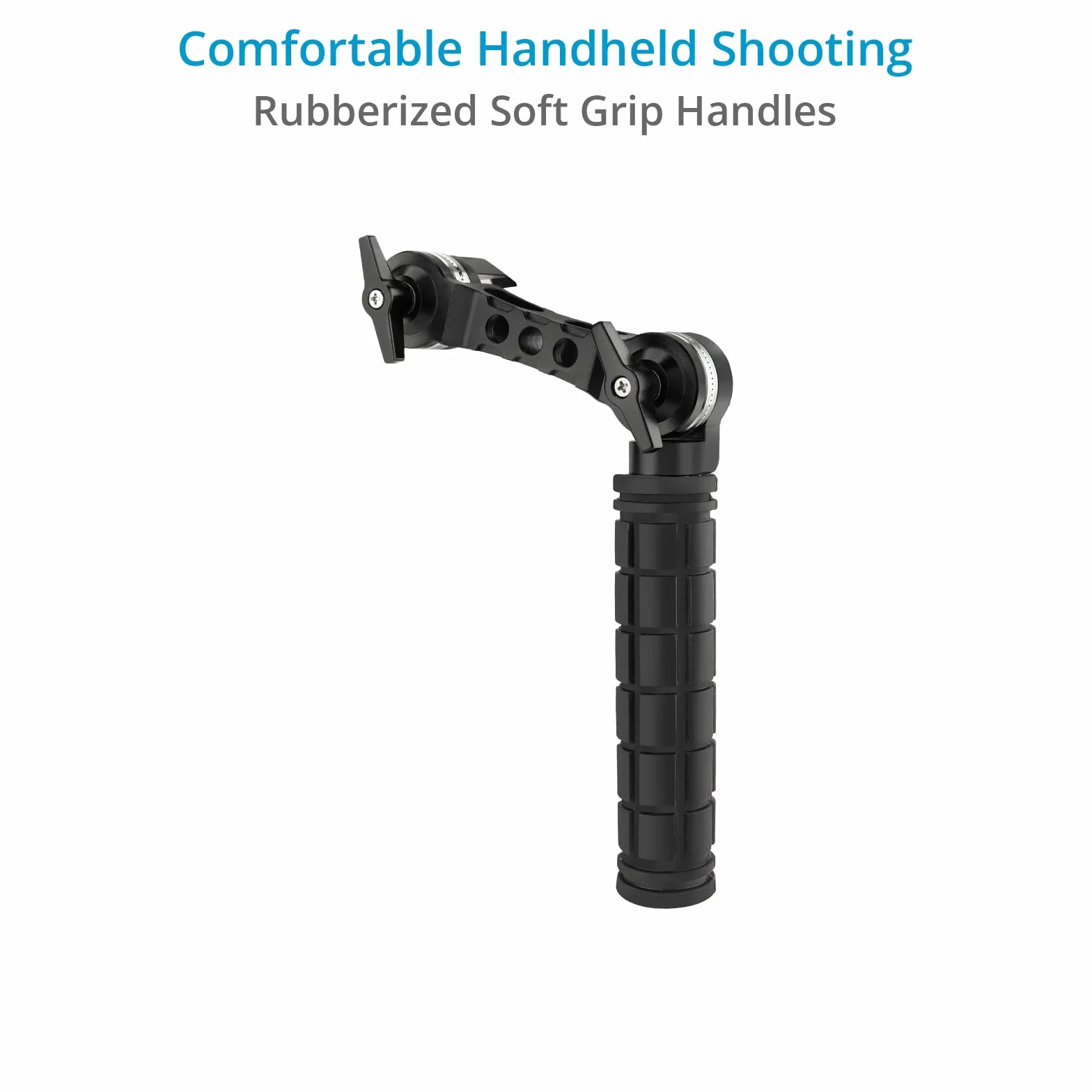 CAMTREE Set di impugnature universali Hunt con rosetta da 19 mm/15 mm per DSLR e videocamere con supporto a spalla (CH-1915-RH)