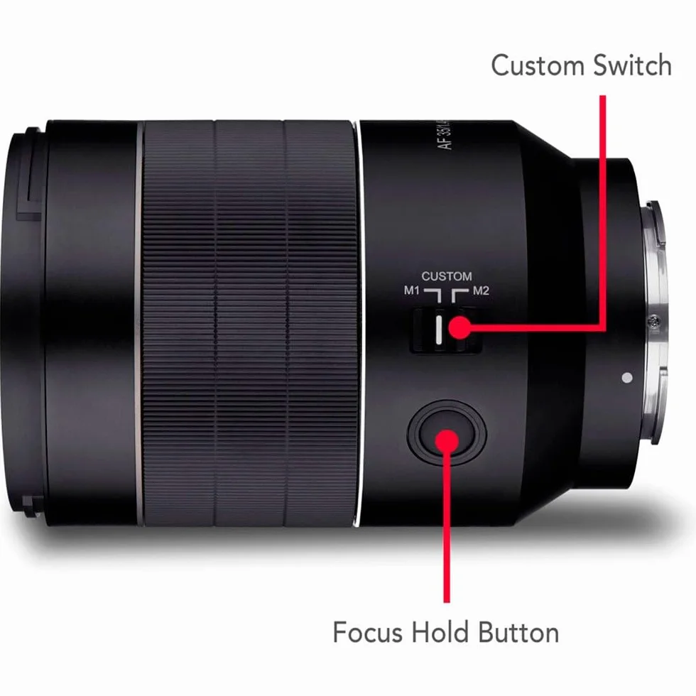 Samyang AF 35mm F1.4 II FE per Sony E - autofocus formato completo e obiettivo grandangolare APS-C lunghezza focale fissa mirrorless Sony E Mount con sistema custodia in alluminio protezione
