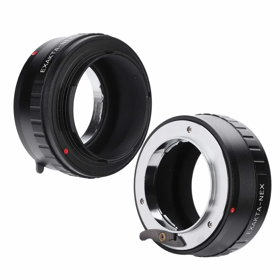 Mugast Adattatore per Adattatore per Obiettivo EXA-NEX Anello Adattatore per Messa a Fuoco Manuale Compatibile per obiettivi Exakta e E per Fotocamere mirrorless.