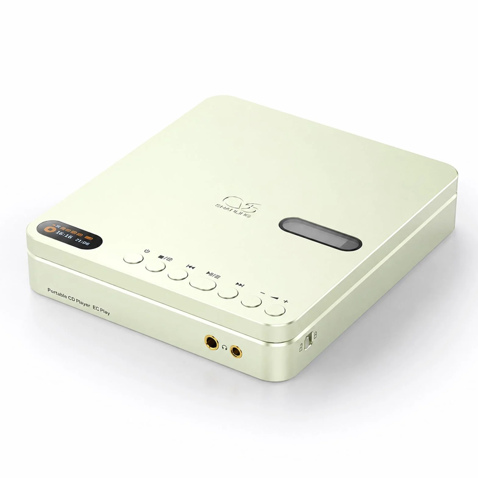 Shanling EC Play Lettore CD HiFi Portatile, DAC, AMP, CS43198 DAC+Dual SGM8262, 384kHz/32bit, DSD256, Bluetooth 6.0 a Due Vie, LDAC, Fino a 700mW@32Ω di Uscita, Uscita Cuffie da 3,5mm+4,4mm, Coassiale
