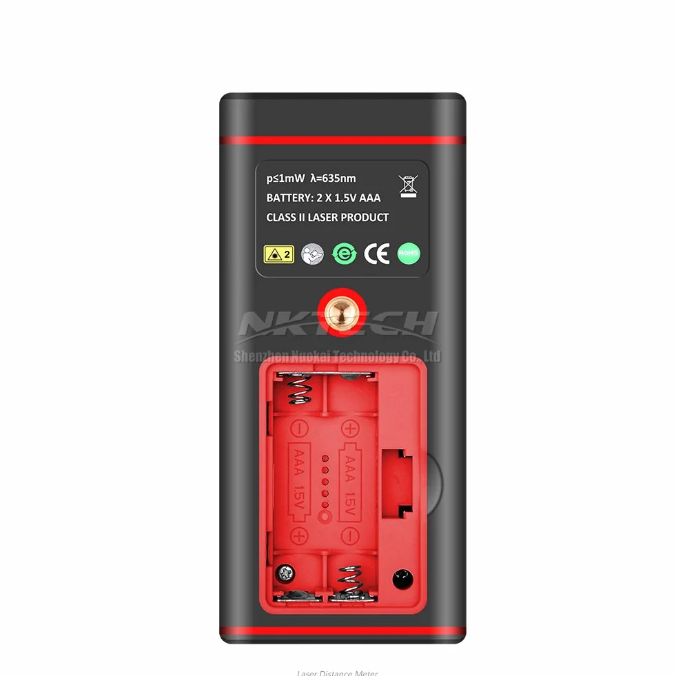 Laser Distance Meter Telemetro Laser 40 m 60 80 100 120 150 m Range Finder Strumenti m/in/ft Lunghezza nastro Area Volume Angolo di Misura 100 Data Air Bubble Level (NK-E60 120 ft)