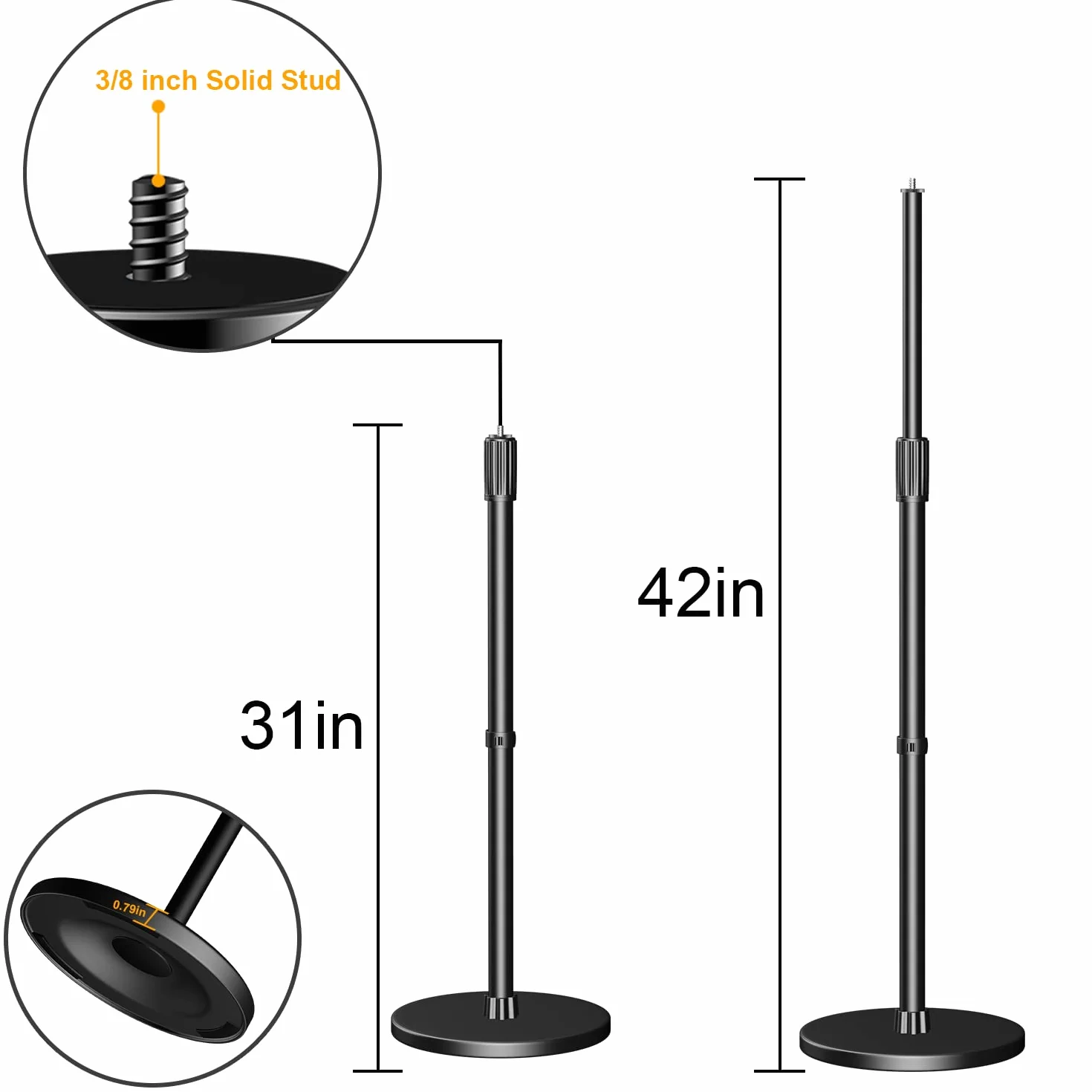 Supporto per Proiettore da Terra Multifunzionale,Regolabile in Altezza da 78.79 cm a 106.68,Fornito Vassoio e Ruota di 360°testa a sfera,Lega Di Alluminio Forgiata con Proiettori,Laptop,Telecamere