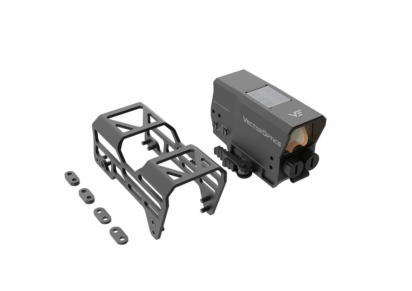 Vector Optics SCRD-S67 Frenzy Plus 1 x 31 x 26 visiera solare Rotpunkt per sport, airsoft e caccia, fucile ad aria compressa, visiera riflettente, Red Dot