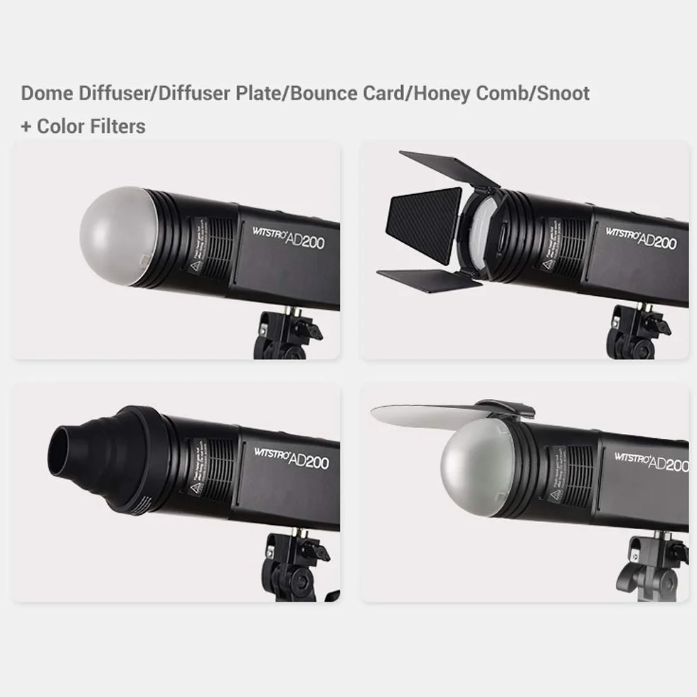 Godox AK-R1 Pocket Flash Light Speedlite Accessori Kit per Godox H200R Rotonda Flash Testa AD200 V1-S V1-C V1-N V1-F AD100Pro V1Pro