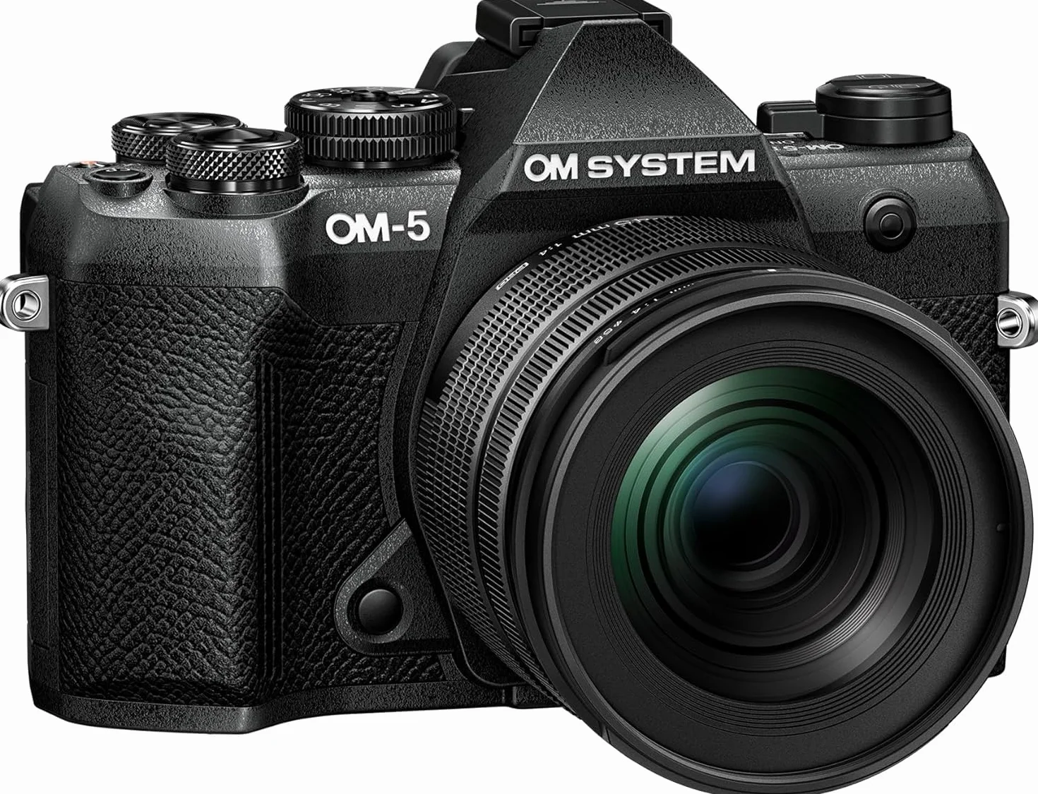 OM SYSTEM OM-5 Mark II Fotocamera Micro Quattro Terzi con obiettivo M.Zuiko Digital ED 12-45mm PRO, sensore Live MOS da 20 MP, stabilizzazione su 5 assi, IP53, scatto HighRes a mano libera da 50 MP