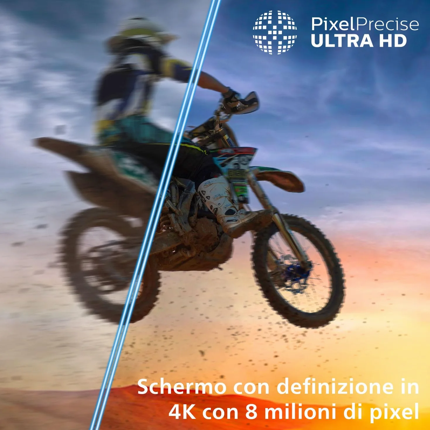 PHILIPS 50PUS7000 4K LED Smart TV 50 pollici Titan OS Pixel Precise Ultra HD Dolby Atmos
