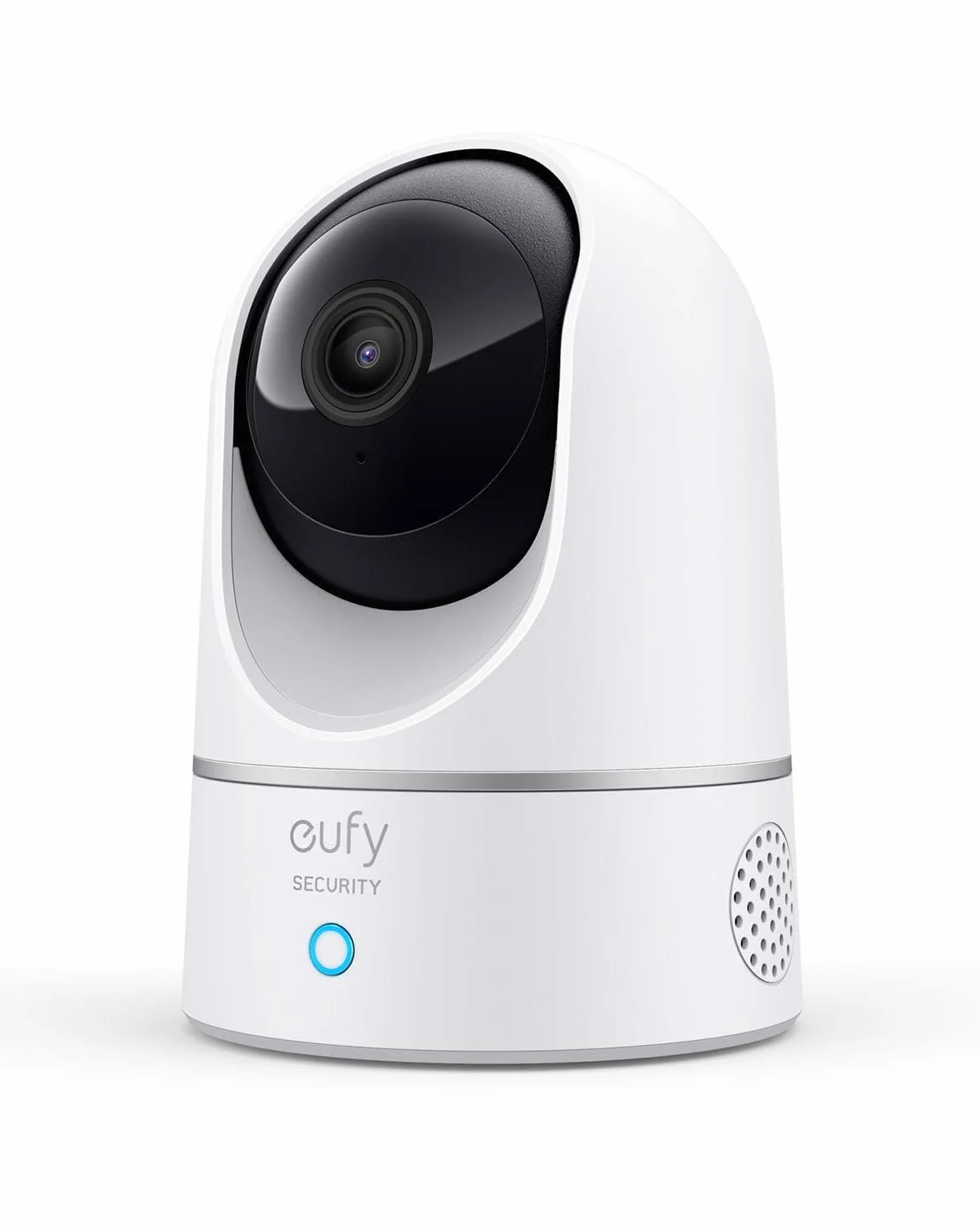 eufy Security IndoorCam E220 telecamera wifi interno, 2K Pan & Tilt, Videosorveglianza con AI per Riconoscimento Persone/Animali, Assistenza Vocale, Visione Notturna(Ristrutturato)