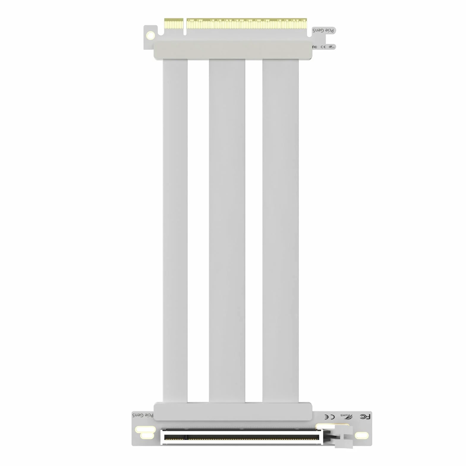 GLOTRENDS 200 mm PCIe 5.0 Cavo riser per RTX5090 RTX4090 RX9070 RX7900, compatibile con GPU PCIe 5.0/4.0, angolo retto di 90 gradi per montaggio verticale della GPU